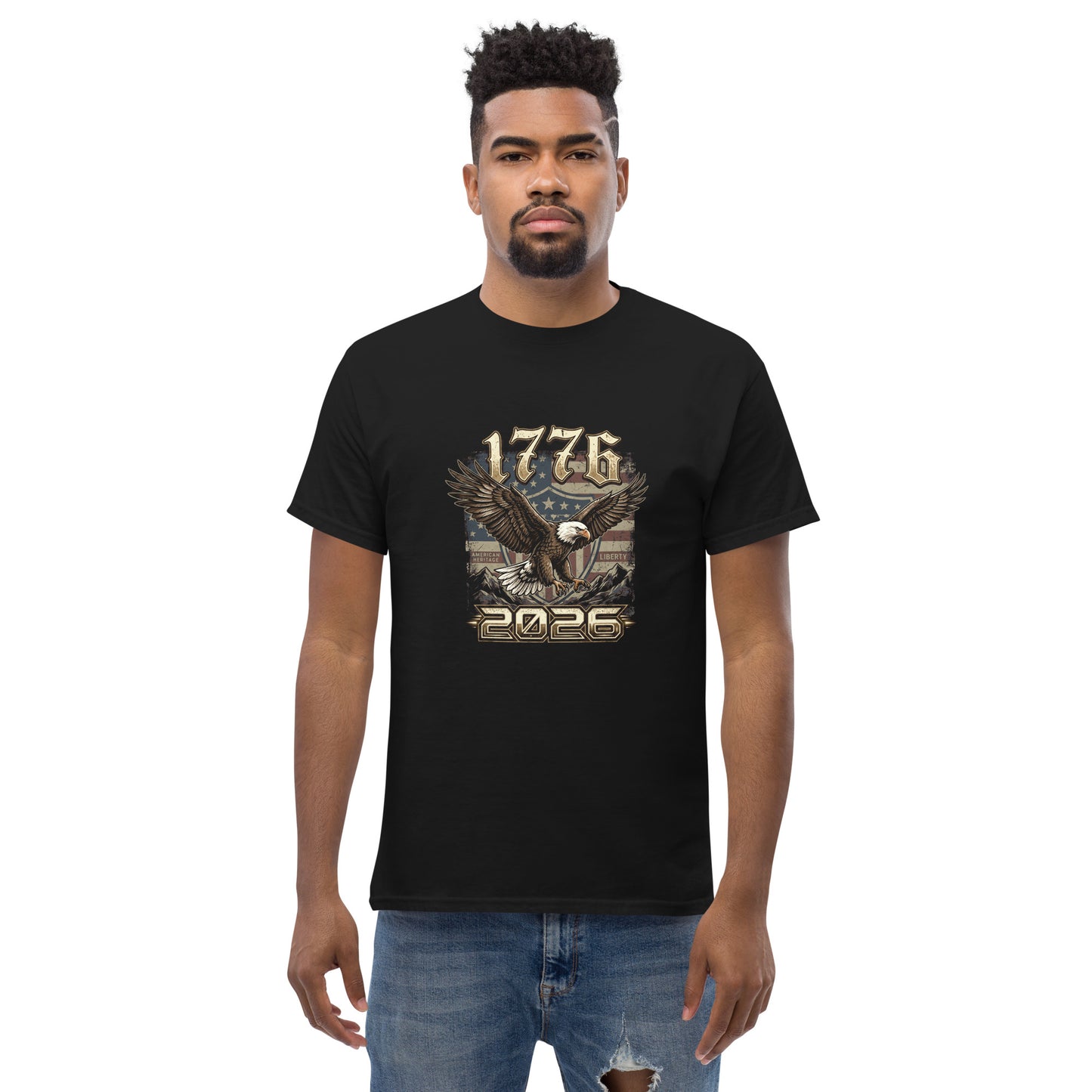 American Eagle T-Shirt | 1776-2026 USA 250th Anniversary Patriotic Tee