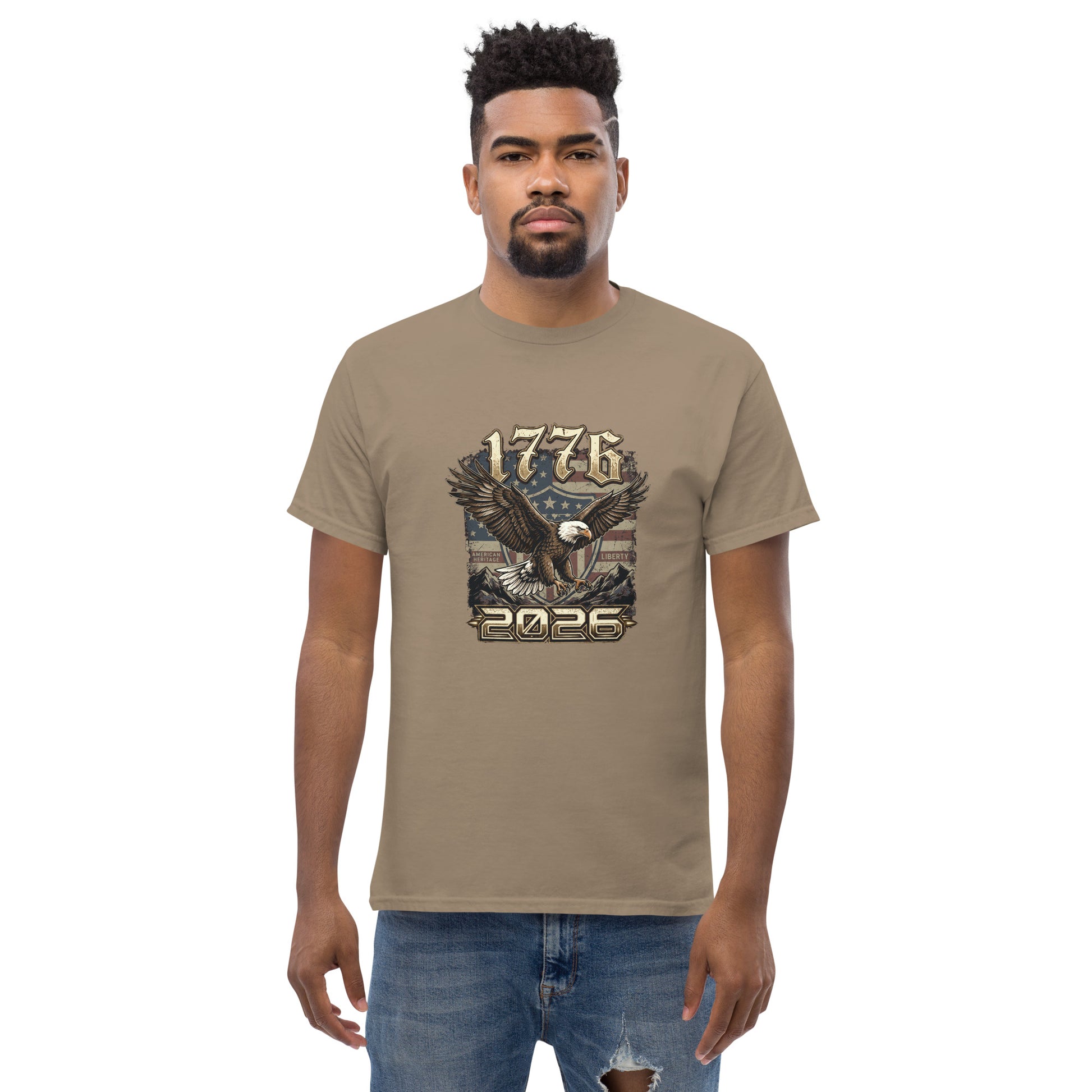 American Eagle T-Shirt | 1776-2026 USA 250th Anniversary Patriotic Tee