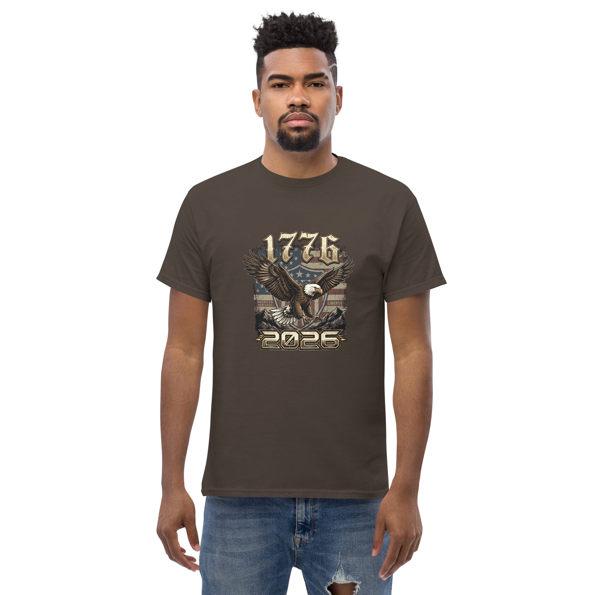 American Eagle T-Shirt | 1776-2026 USA 250th Anniversary Patriotic Tee