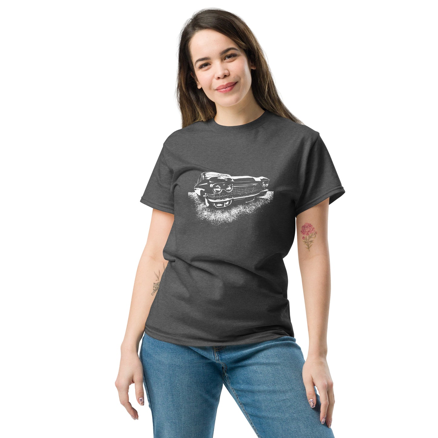 Classic car shirt featuring a 1960 Cadillac, 60 Caddy on Unisex classic tee