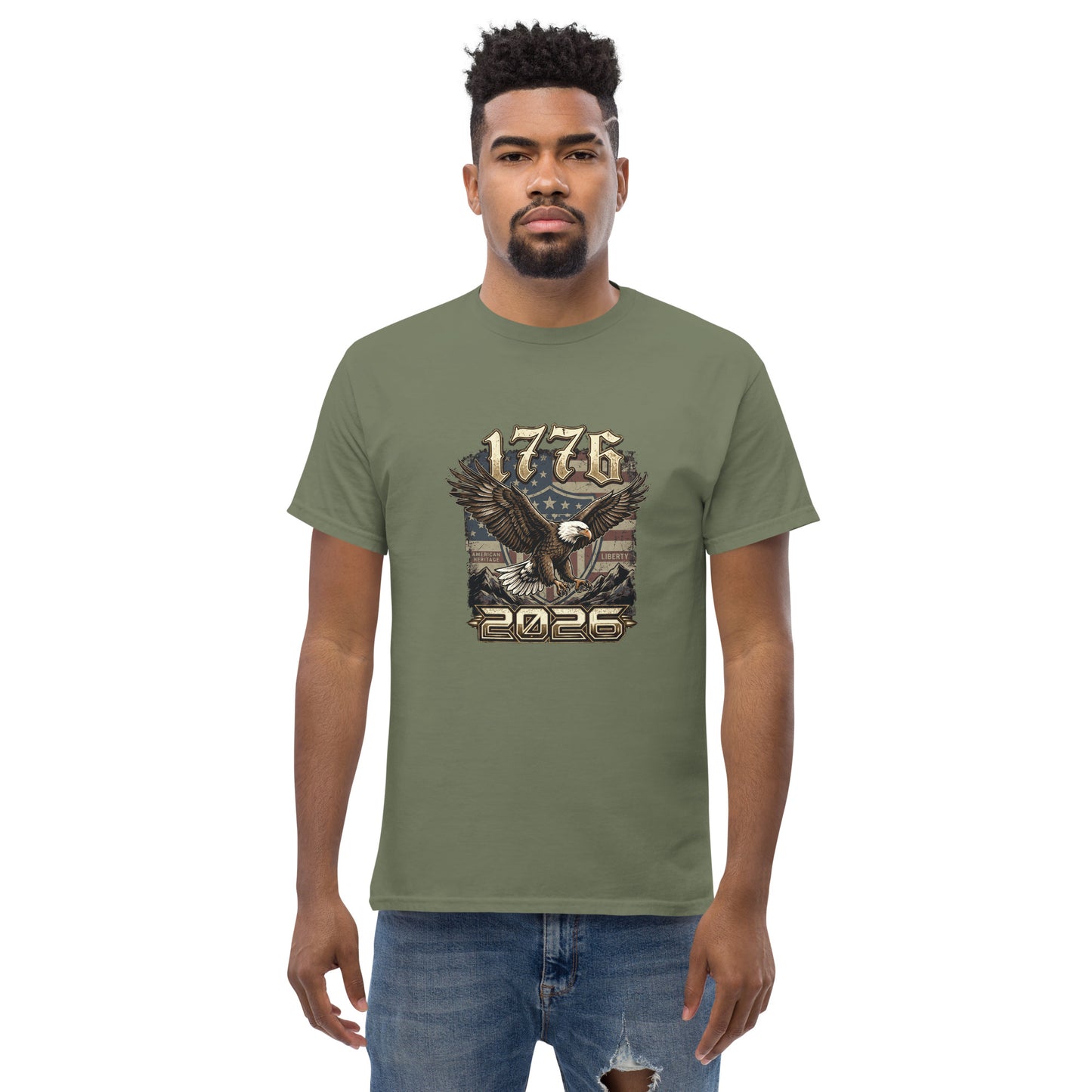 American Eagle T-Shirt | 1776-2026 USA 250th Anniversary Patriotic Tee