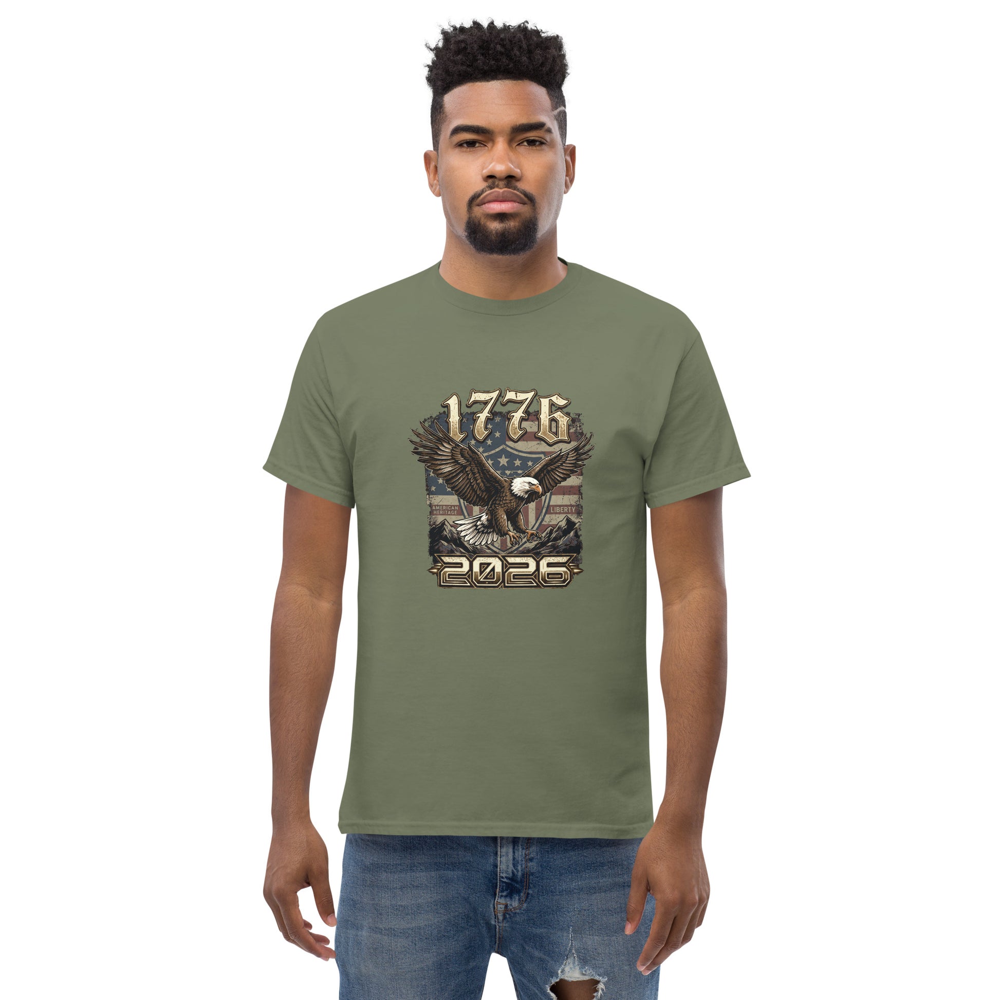 American Eagle T-Shirt | 1776-2026 USA 250th Anniversary Patriotic Tee