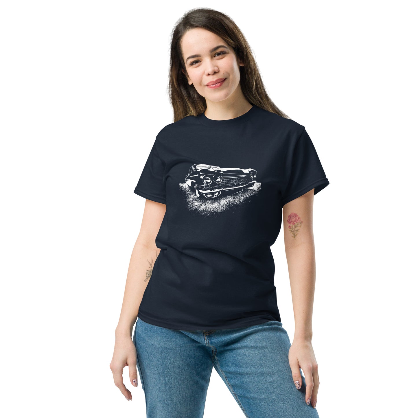 Classic car shirt featuring a 1960 Cadillac, 60 Caddy on Unisex classic tee