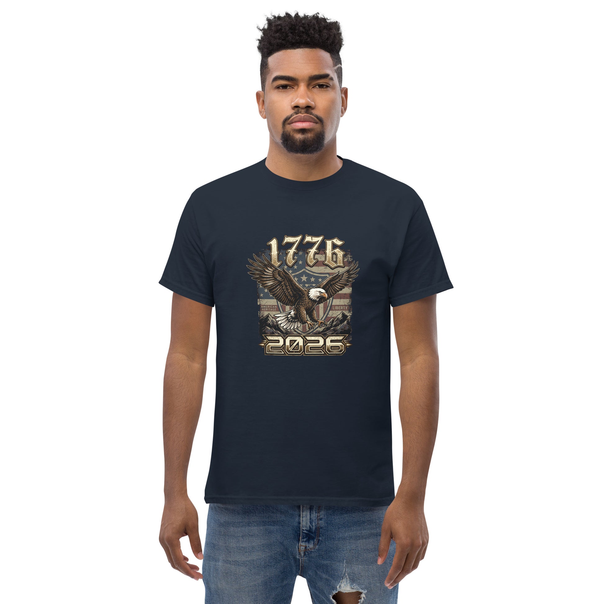 American Eagle T-Shirt | 1776-2026 USA 250th Anniversary Patriotic Tee