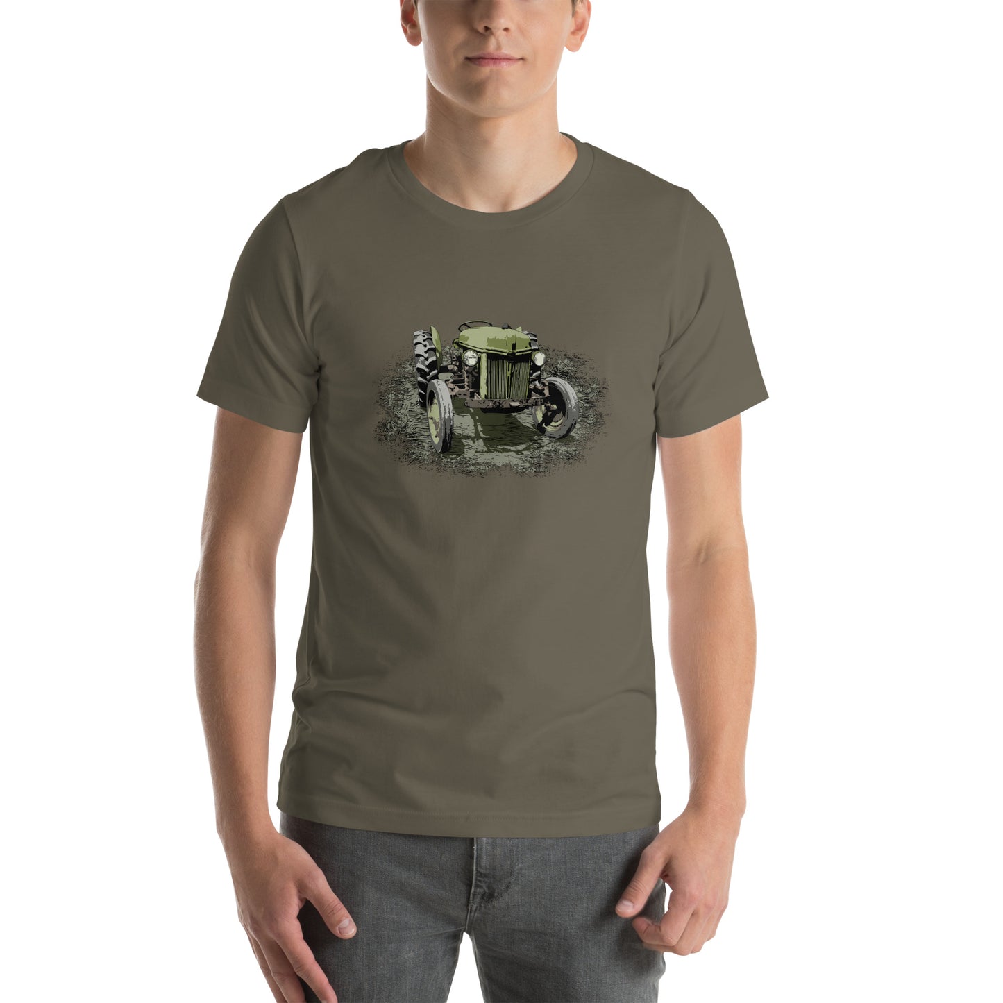 Rustic Farming - Antique Green Farm Tractor Unisex t-shirt -  Vintage Ford Tractor