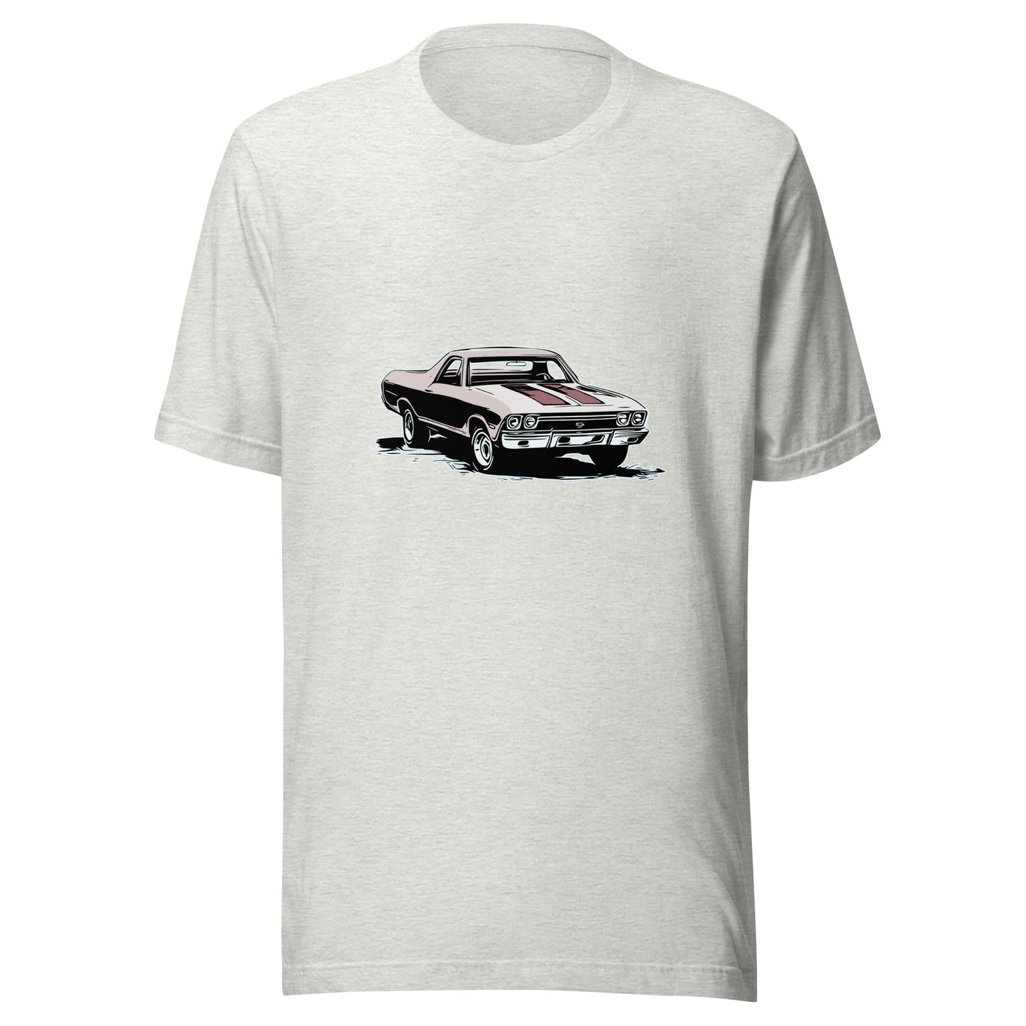 Classic car shirt featuring red 68 El Camino - Unisex Jersey Tee - 1968 Chevy truck