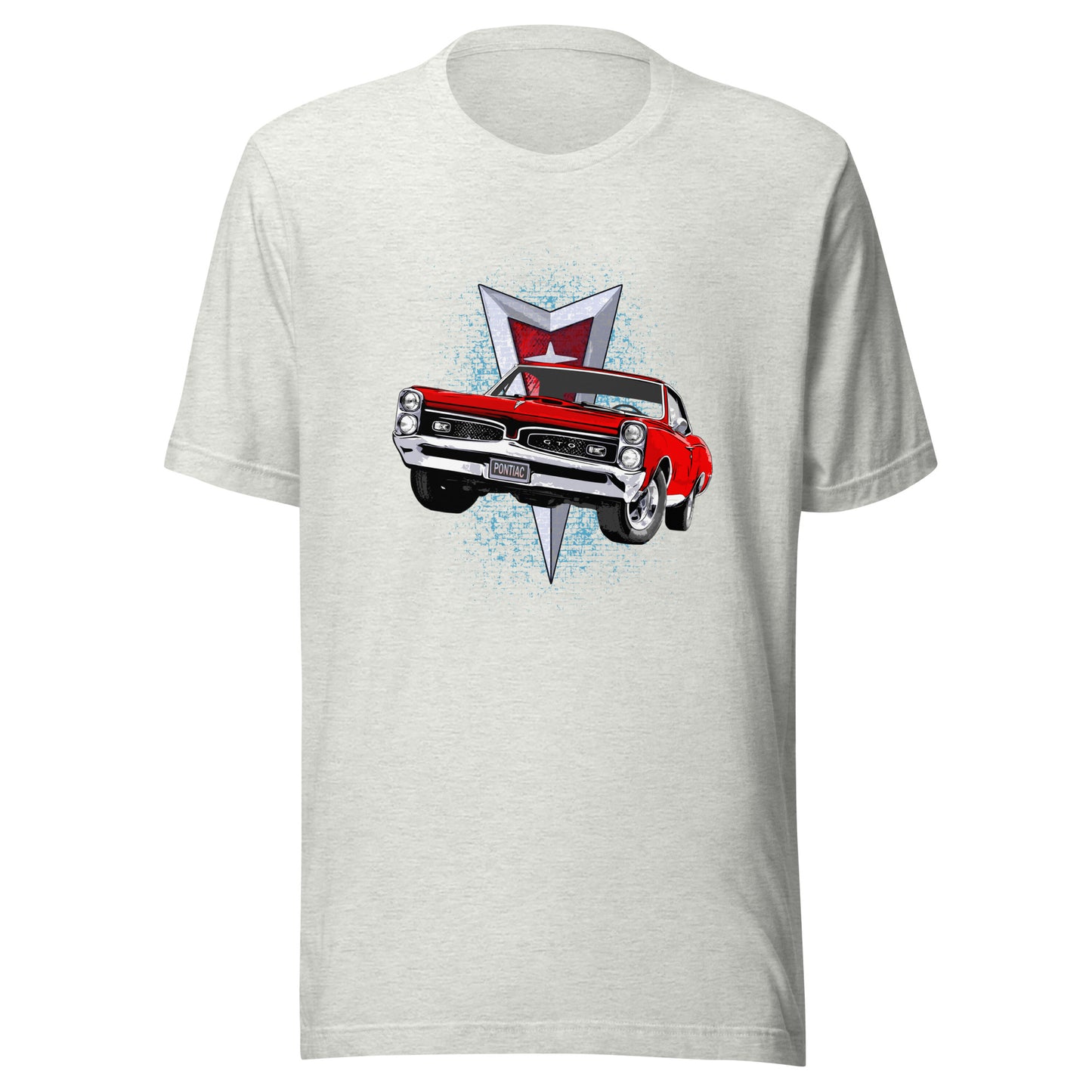 Classic car shirt featuring red 67 Pontiac GTO - Unisex T-shirt - 1967 muscle car