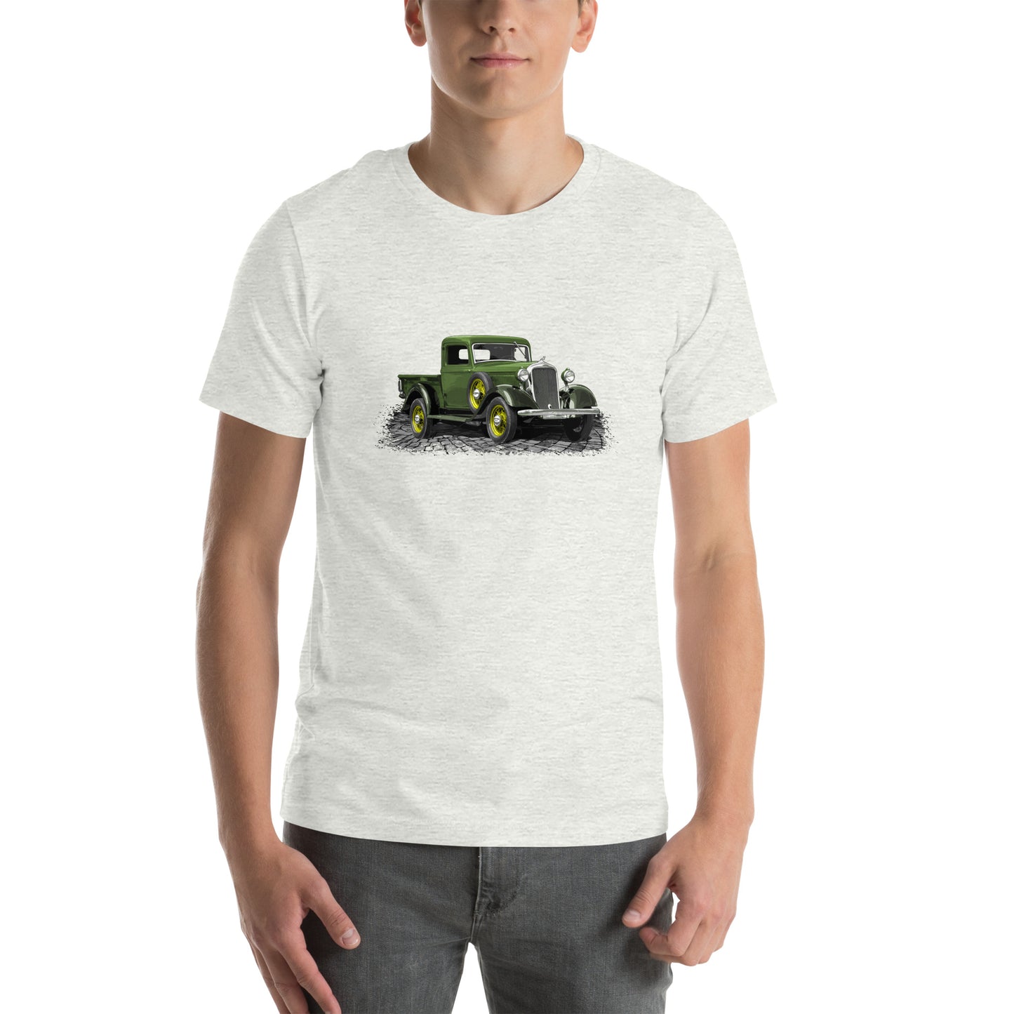 Classic Truck Tee featuring a Green 34 Dodge KC Pickup Truck