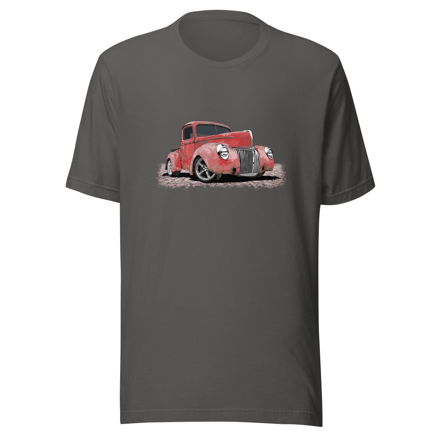 Classic Truck Shirt featuring rusty red 40 Ford truck - Vintage 1940 Ford rat rod pickup