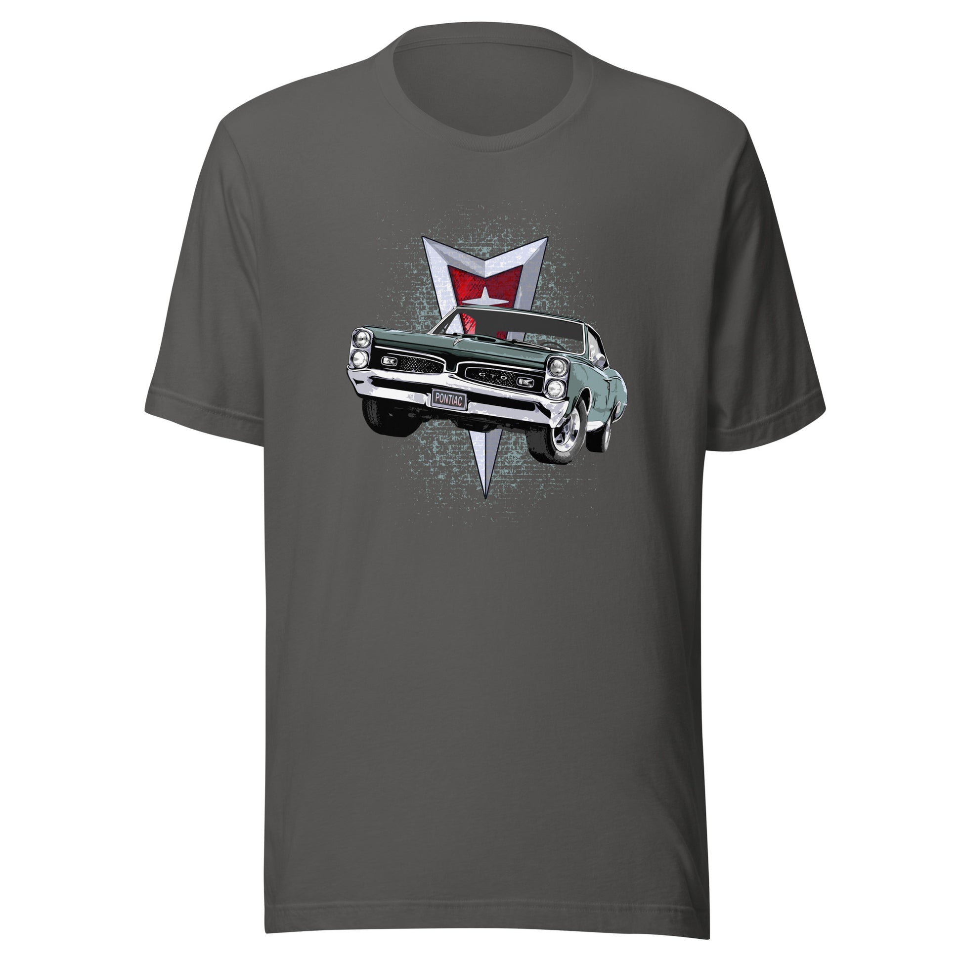 Classic car shirt featuring green 67 Pontiac GTO - Unisex T-shirt - 1967 muscle car