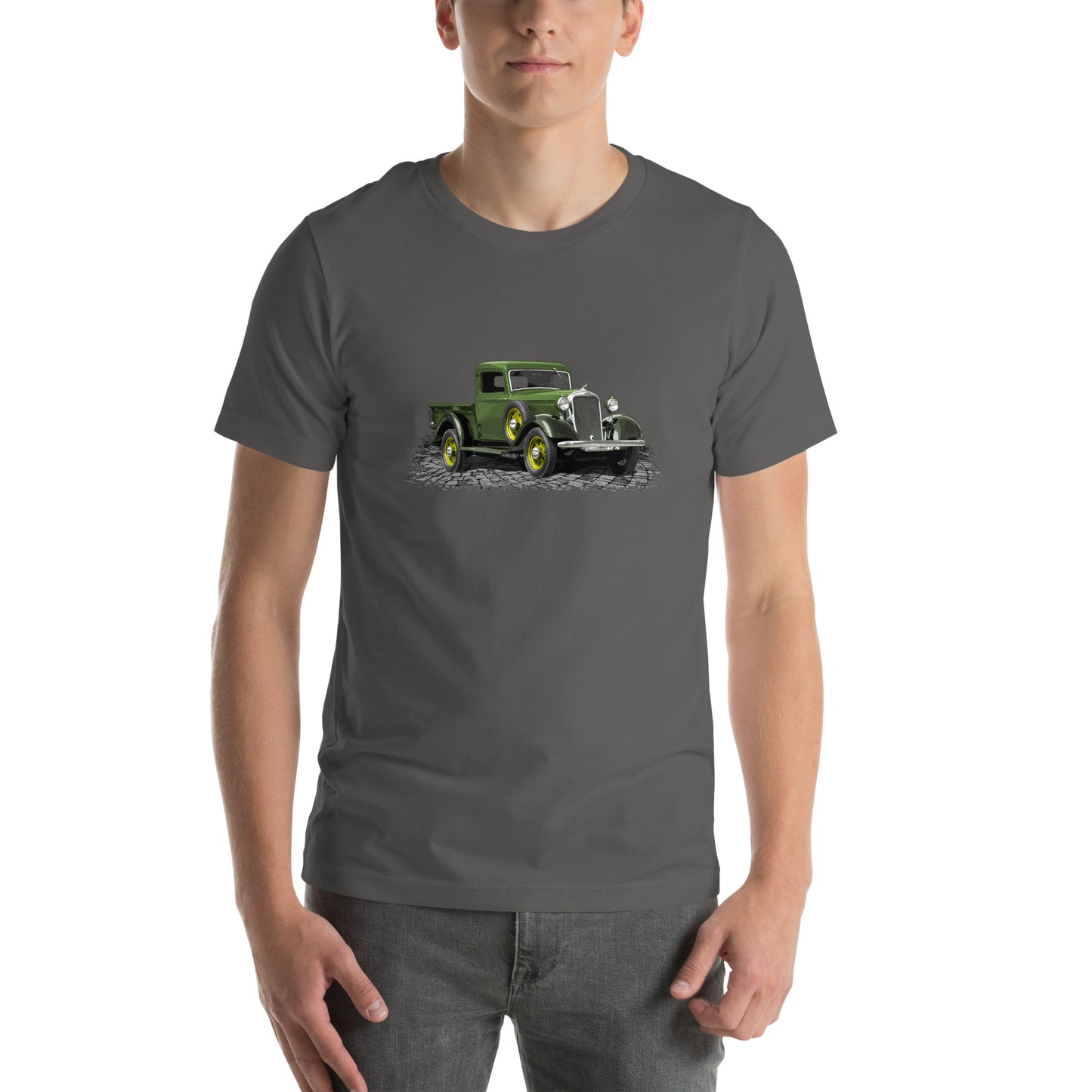 Classic Truck Tee featuring a Green 34 Dodge KC Pickup Truck