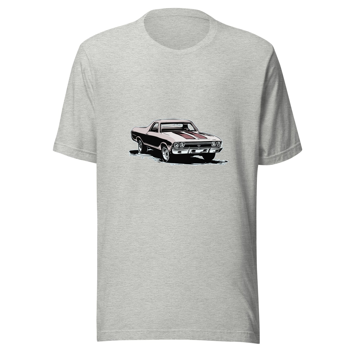 Classic car shirt featuring red 68 El Camino - Unisex Jersey Tee - 1968 Chevy truck