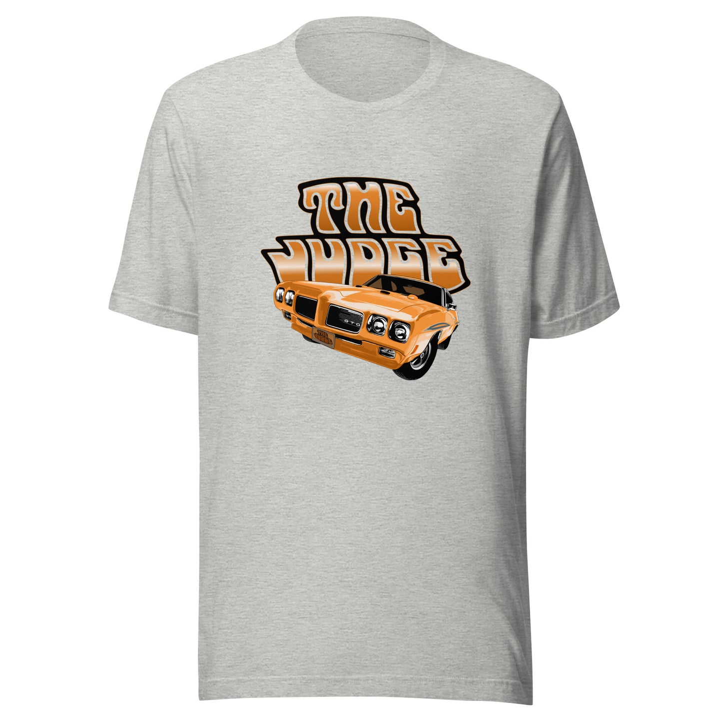 Classic car shirt featuring orange 70 Pontiac GTO Judge - Unisex T-shirt - 1970 muscle car