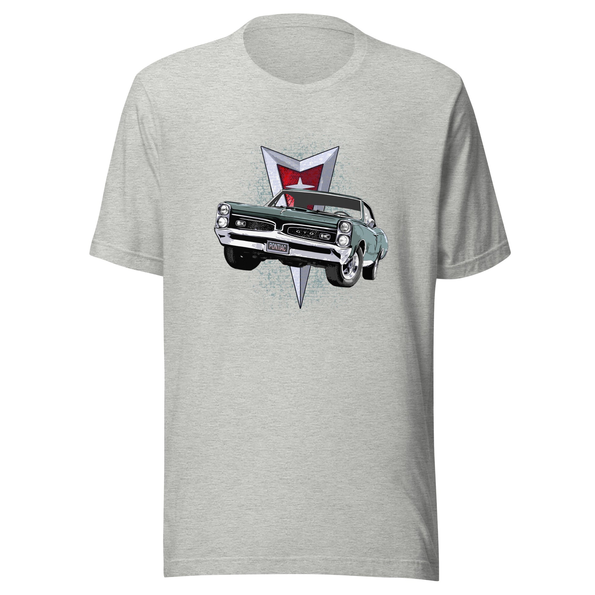 Classic car shirt featuring green 67 Pontiac GTO - Unisex T-shirt - 1967 muscle car