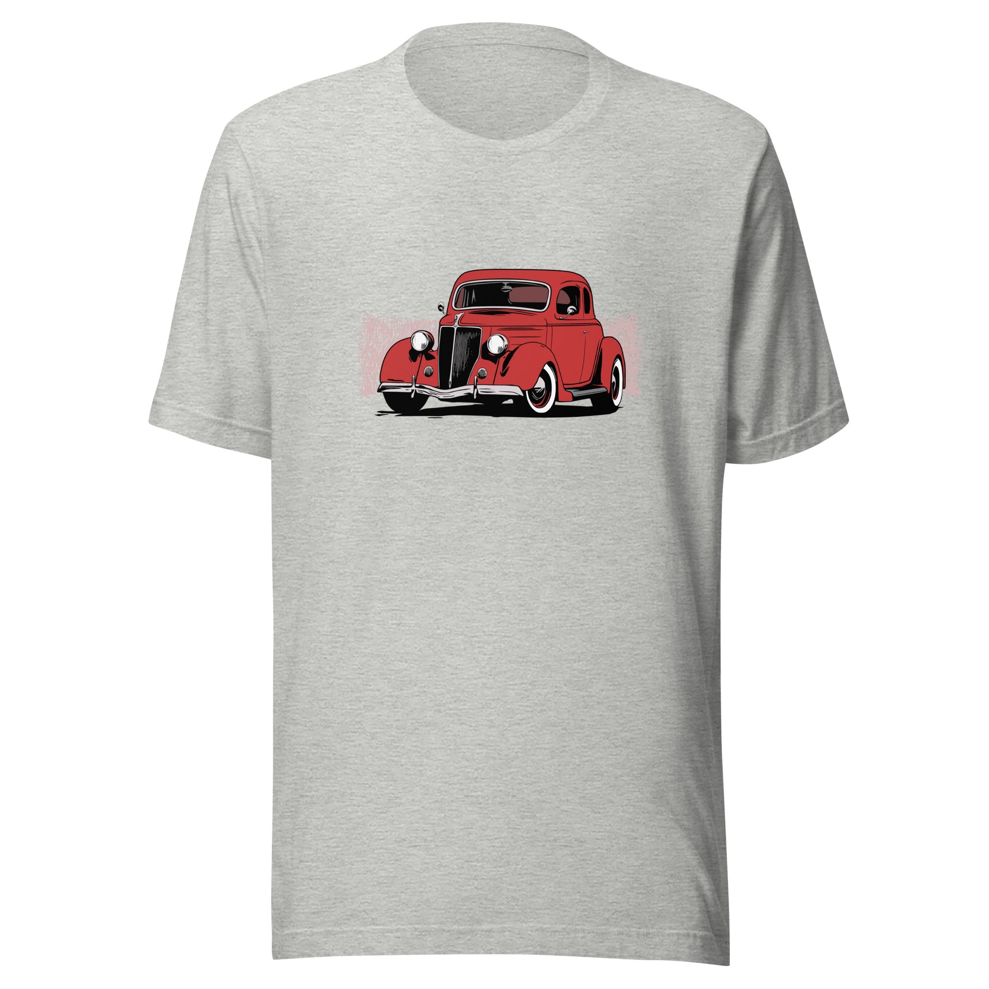 Classic Car Shirt featuring 1936 Ford Coupe, Unisex Jersey Tee 36 Red Ford 5 Window Hot Rod