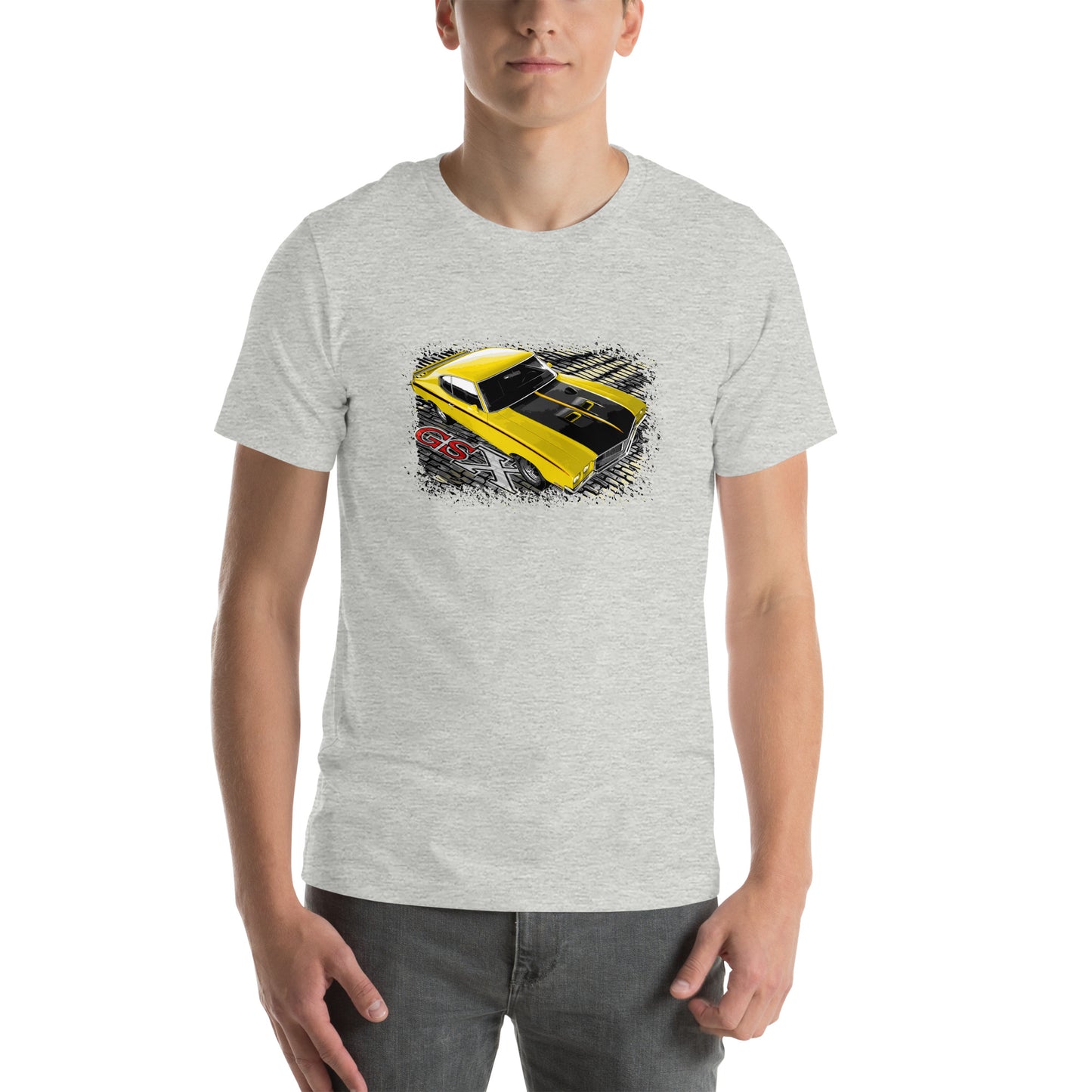 Muscle Car Shirt featuring a Yellow 1970 Buick GSX, 70's Muscle!