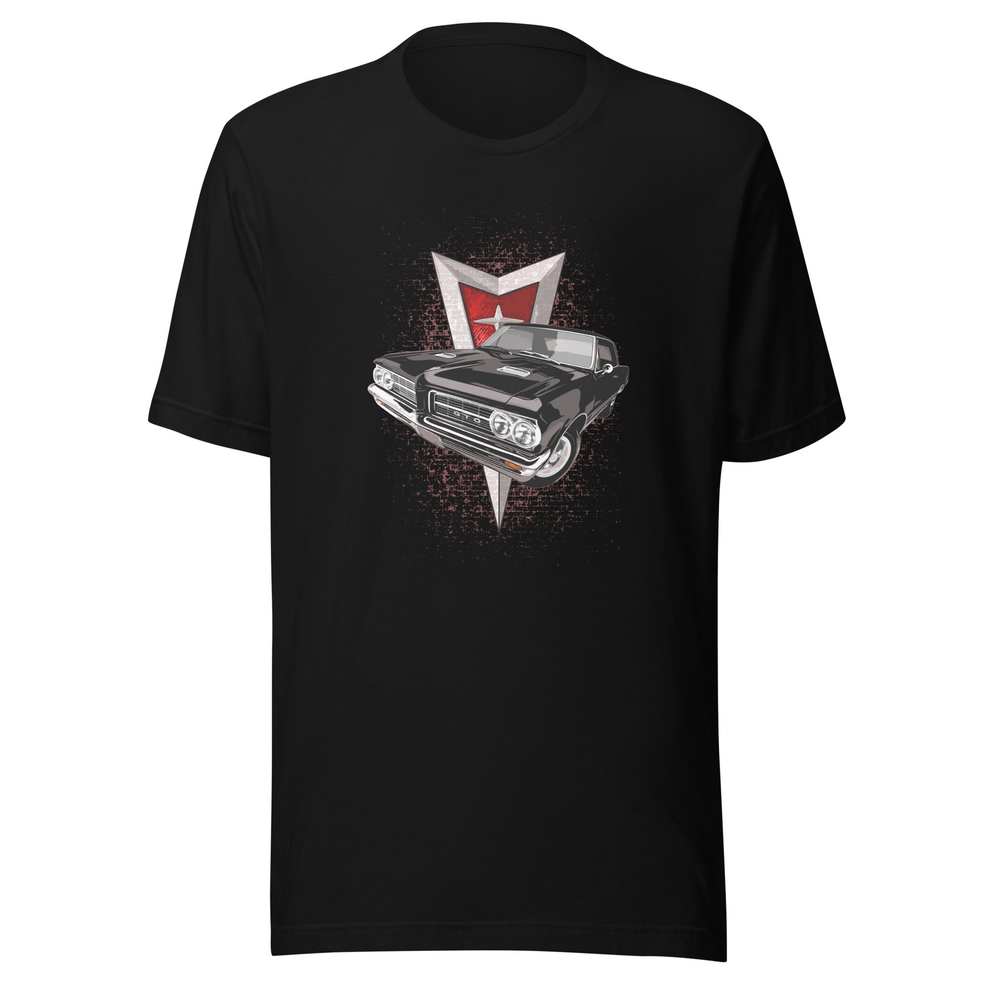 Classic car shirt featuring black 64 Pontiac GTO - Unisex T-shirt - 1964 muscle car