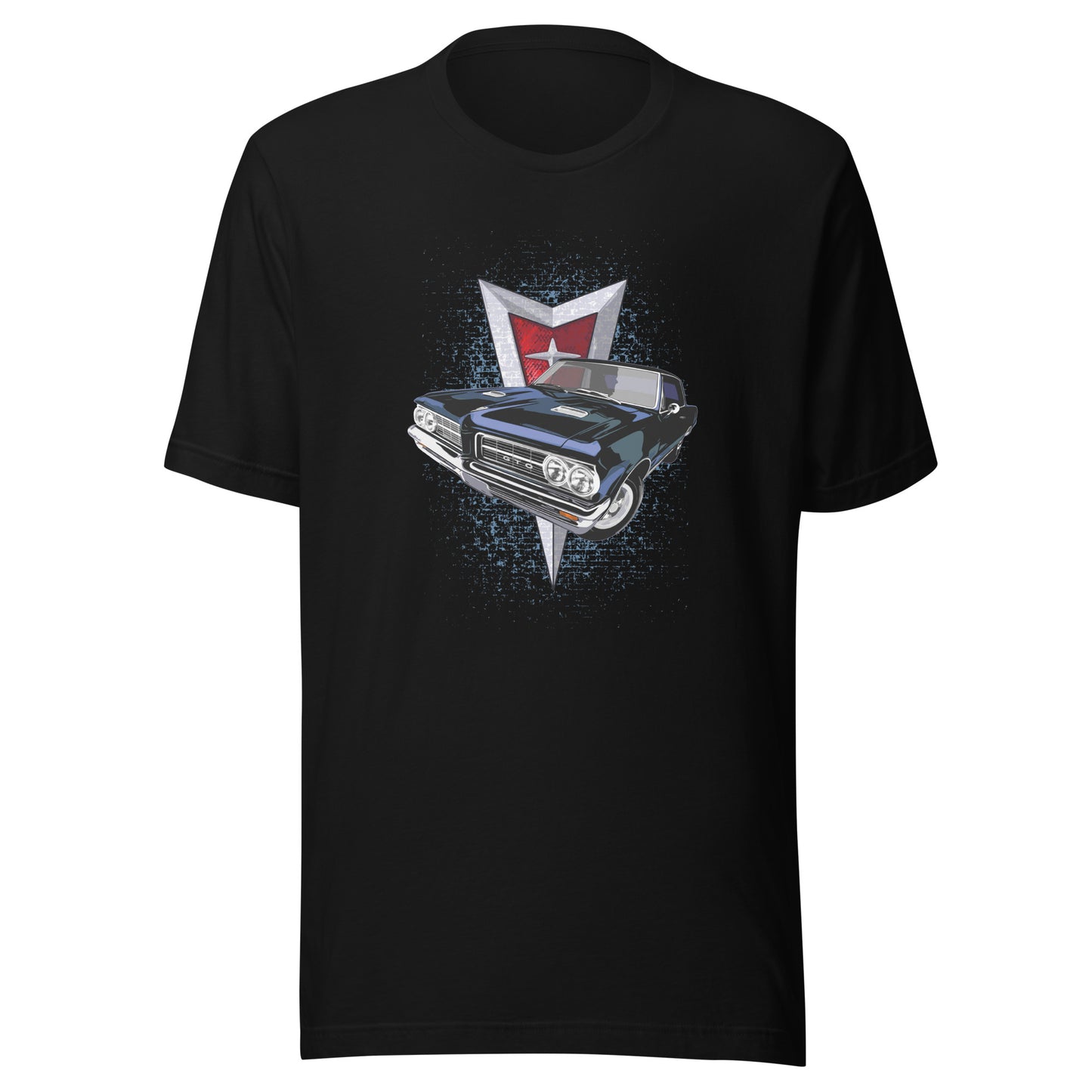 Classic car shirt featuring blue 64 Pontiac GTO - Unisex T-shirt - 1964 muscle car