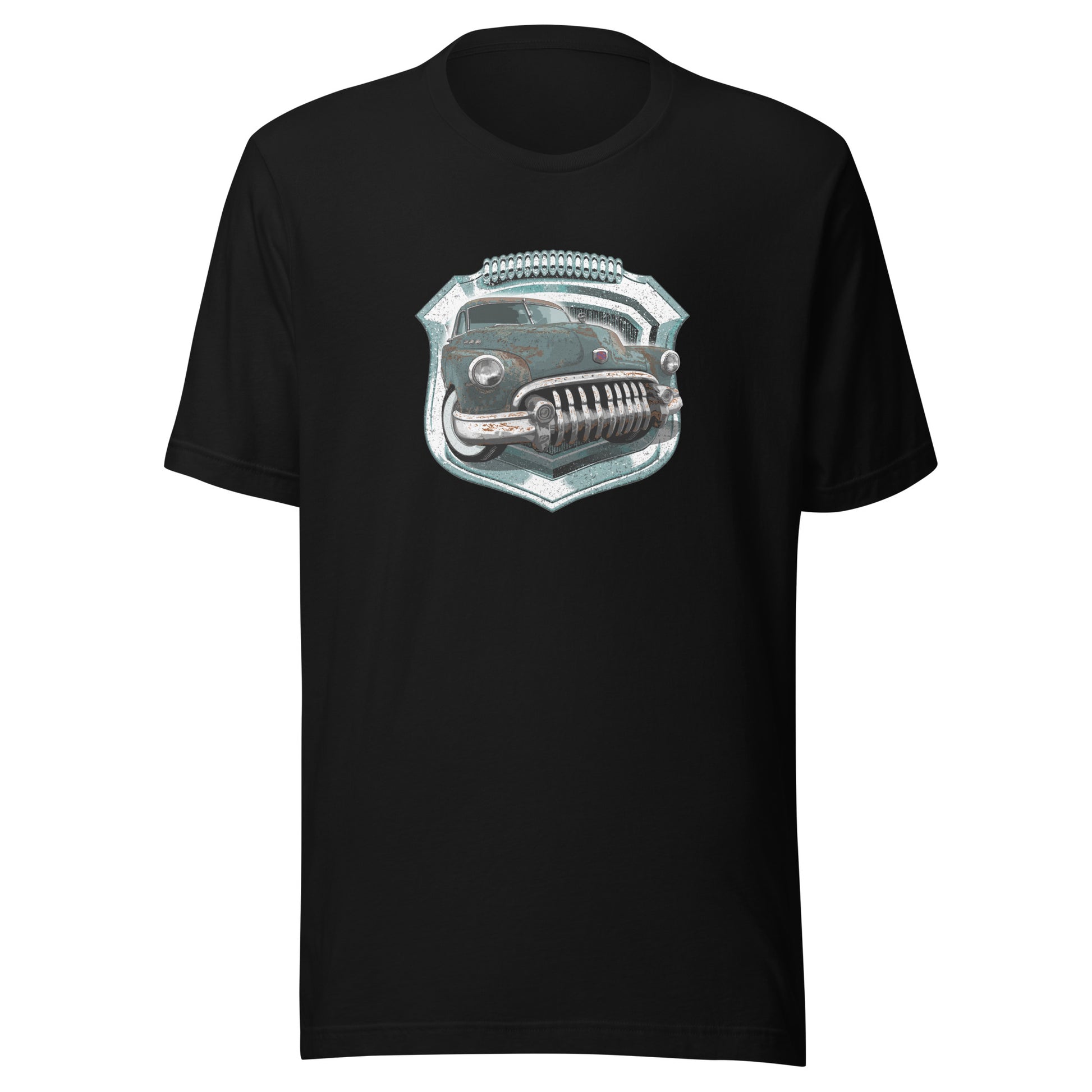 Classic Car Shirt featuring rusted Green 50 Buick Special - Unisex t-shirt with rat rod Buick