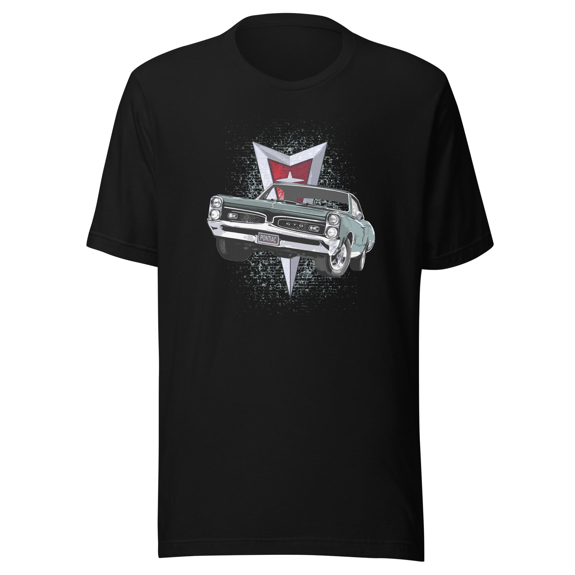 Classic car shirt featuring green 67 Pontiac GTO - Unisex T-shirt - 1967 muscle car