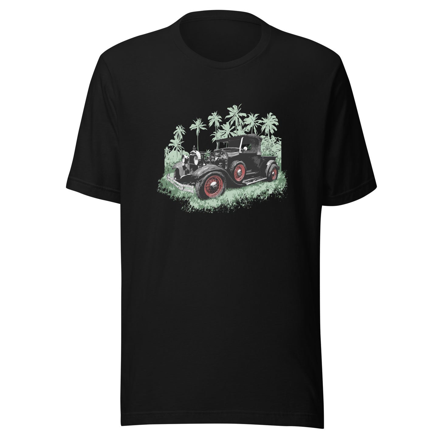 Classic Car Shirt featuring  a Black 1930 Ford Truck, 30's hot rod Unisex t-shirt