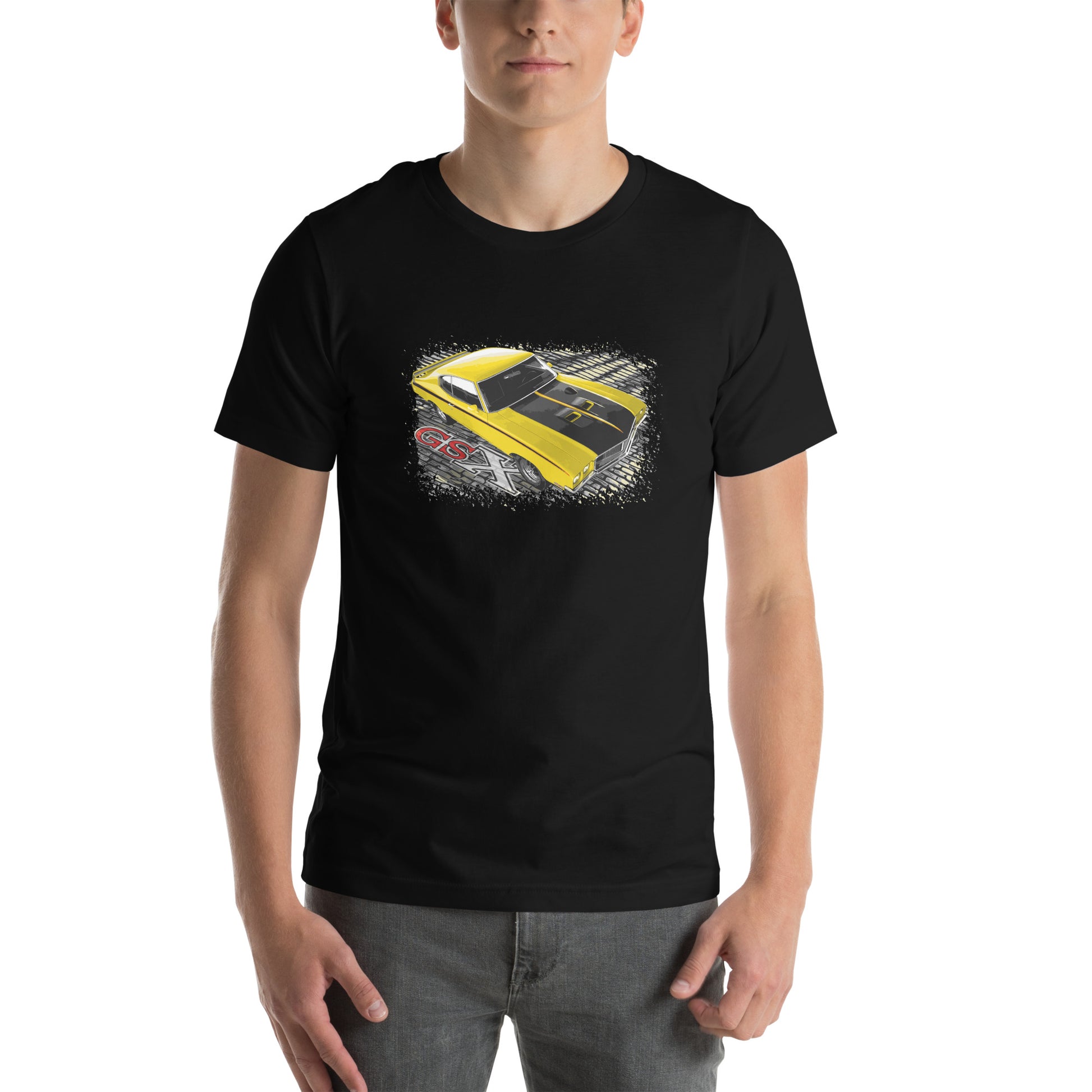 Muscle Car Shirt featuring a Yellow 1970 Buick GSX, 70's Muscle!