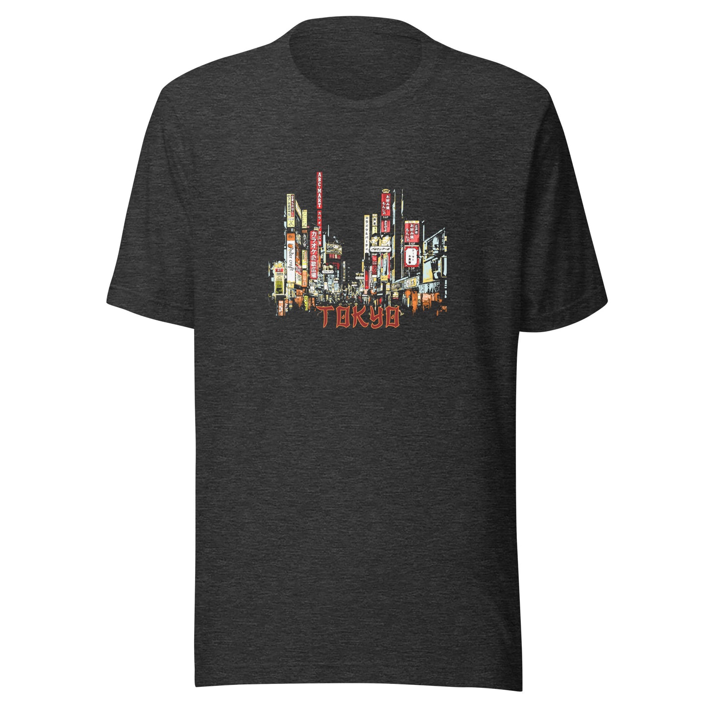 Tokyo at Night Unisex Jersey Tee - Shibuya City, Tokyo, Japan in Night Scene