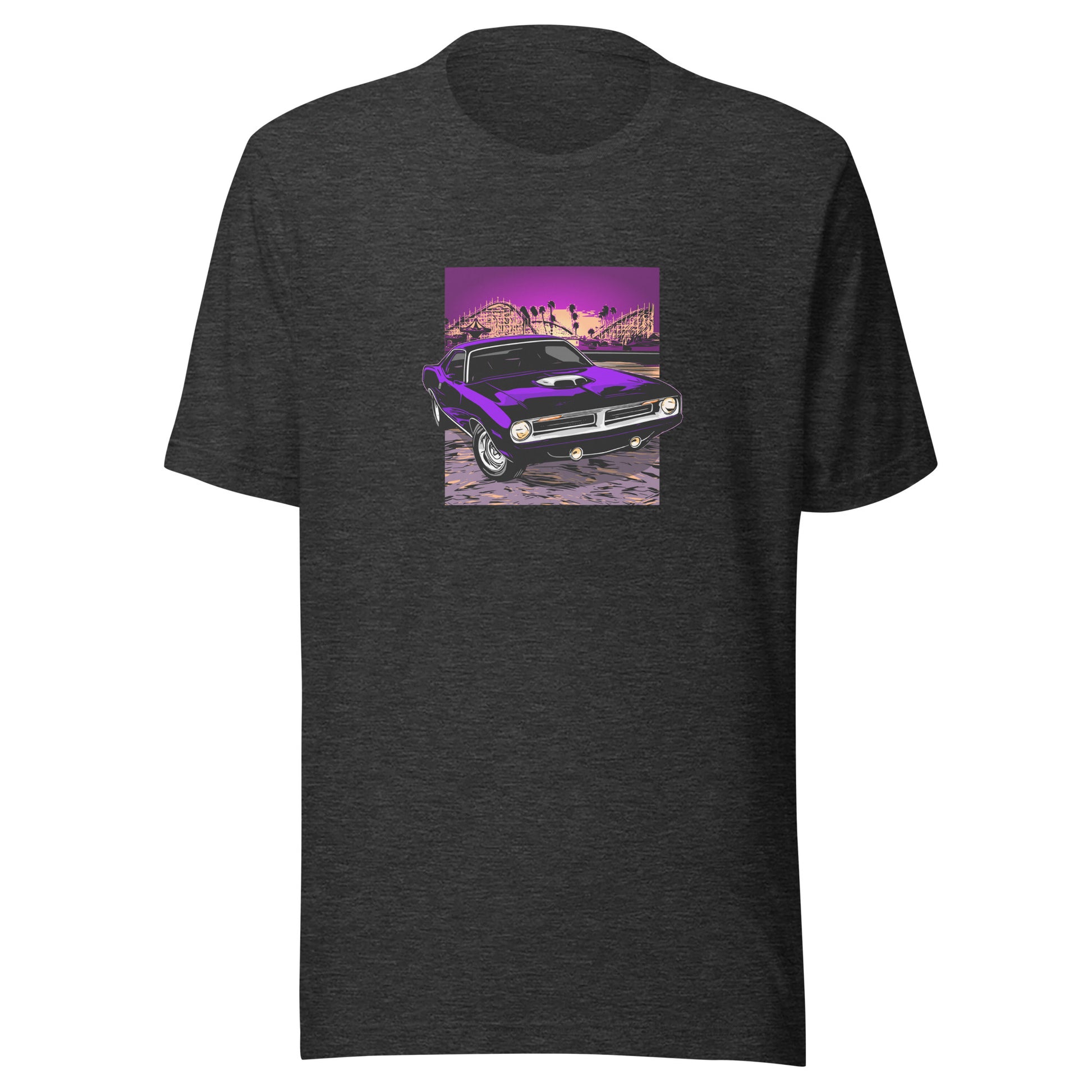 Classic Car Shirt featuring Purple 70 Barracuda - Unisex Jersey Tee with 1970 Plymouth Barracuda