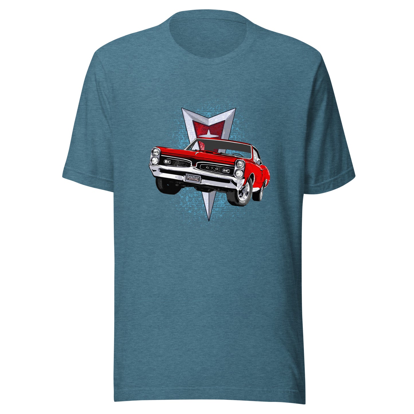 Classic car shirt featuring red 67 Pontiac GTO - Unisex T-shirt - 1967 muscle car