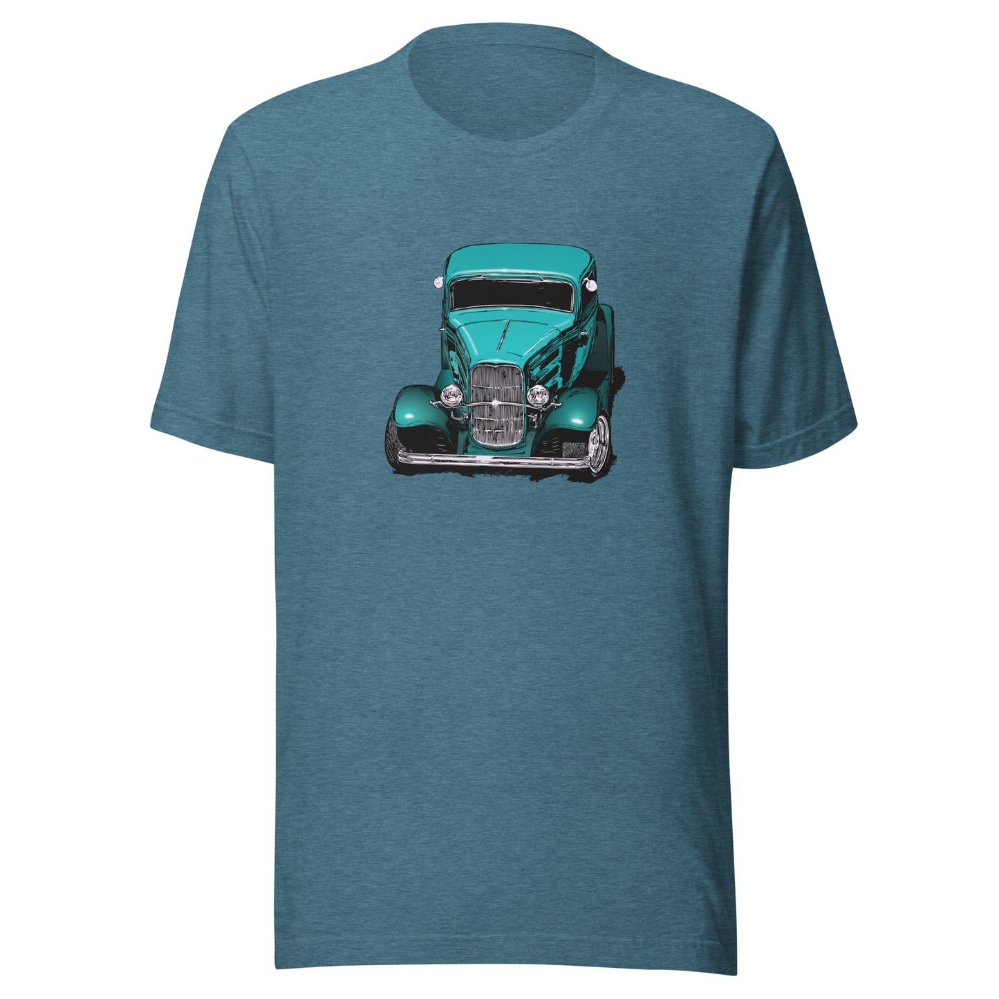 Classic Car Shirt featuring Turquoise 32 Ford Unisex Jersey Tee, 1932 hot rod