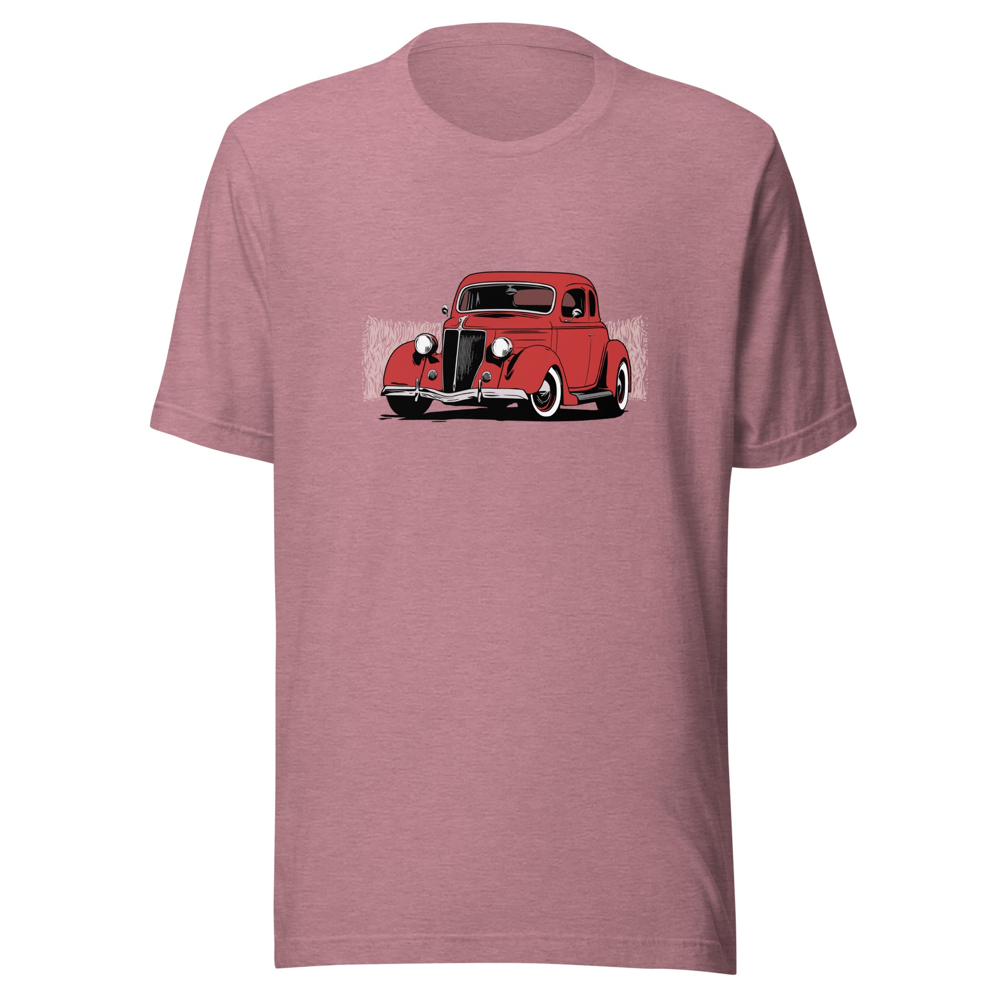 Classic Car Shirt featuring 1936 Ford Coupe, Unisex Jersey Tee 36 Red Ford 5 Window Hot Rod