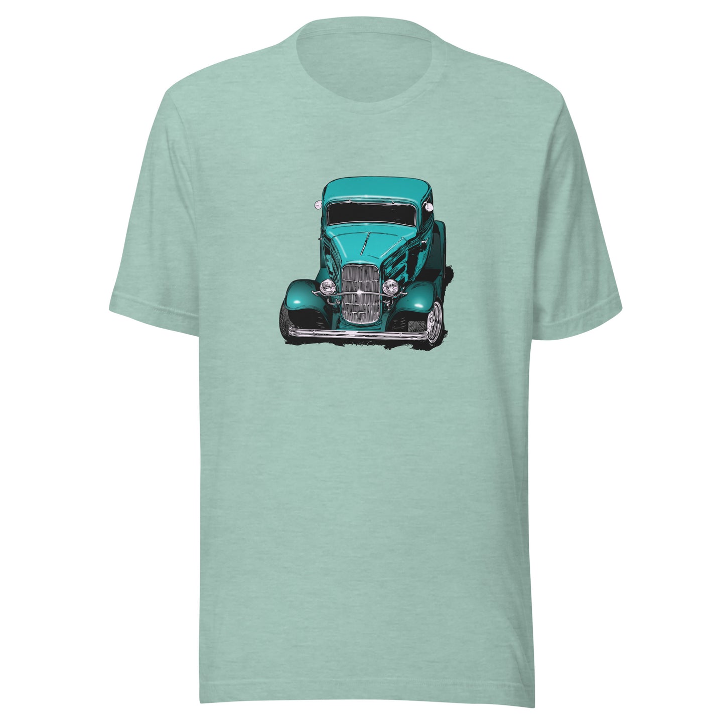 Classic Car Shirt featuring Turquoise 32 Ford Unisex Jersey Tee, 1932 hot rod