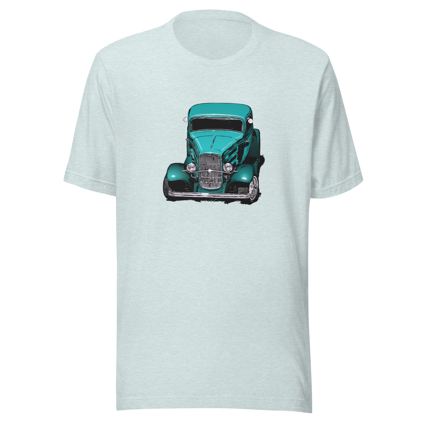 Classic Car Shirt featuring Turquoise 32 Ford Unisex Jersey Tee, 1932 hot rod