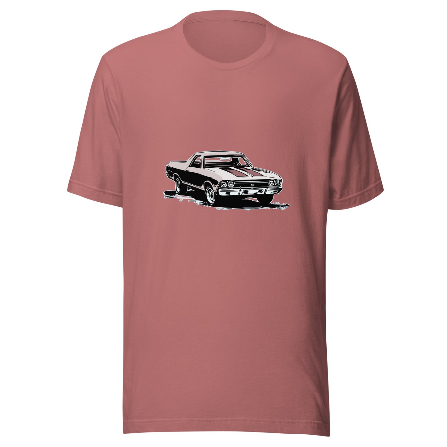 Classic car shirt featuring red 68 El Camino - Unisex Jersey Tee - 1968 Chevy truck