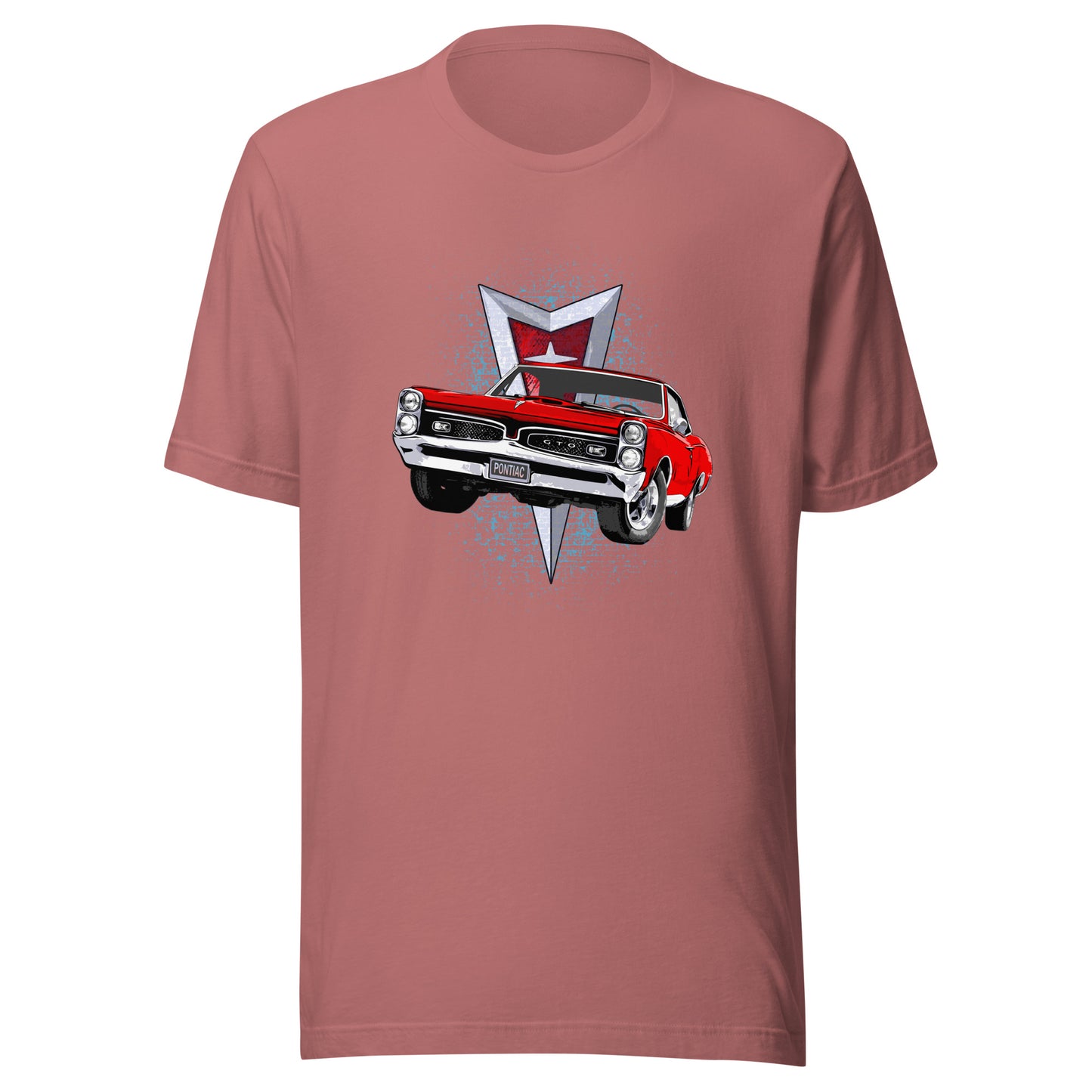 Classic car shirt featuring red 67 Pontiac GTO - Unisex T-shirt - 1967 muscle car