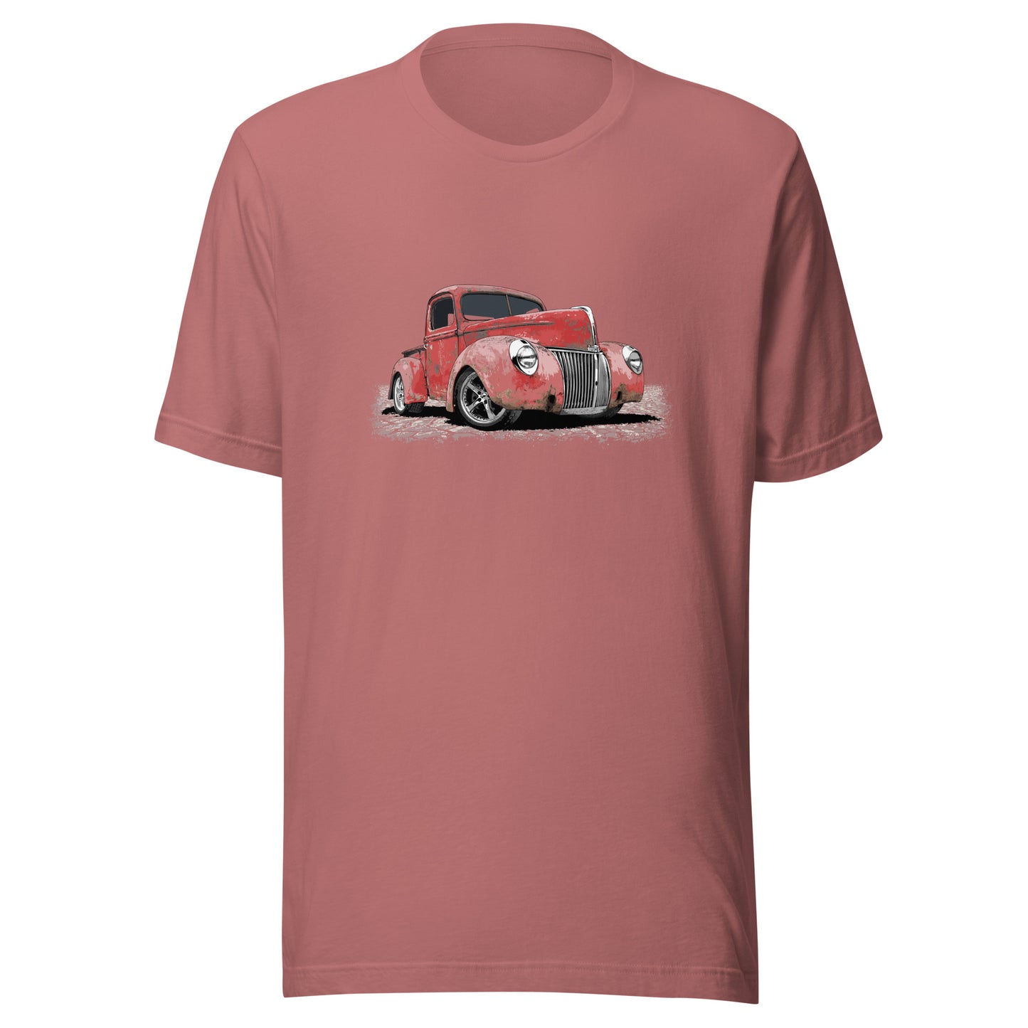 Classic Truck Shirt featuring rusty red 40 Ford truck - Vintage 1940 Ford rat rod pickup