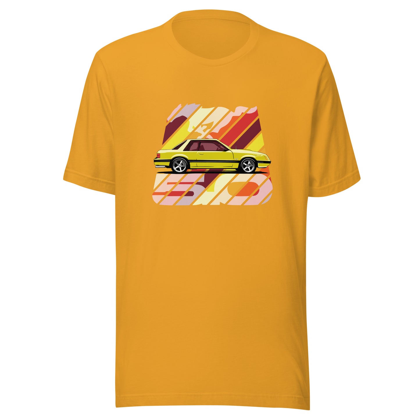 Fox Body Mustang Unisex t-shirt - Yellow 81 Ford Mustang