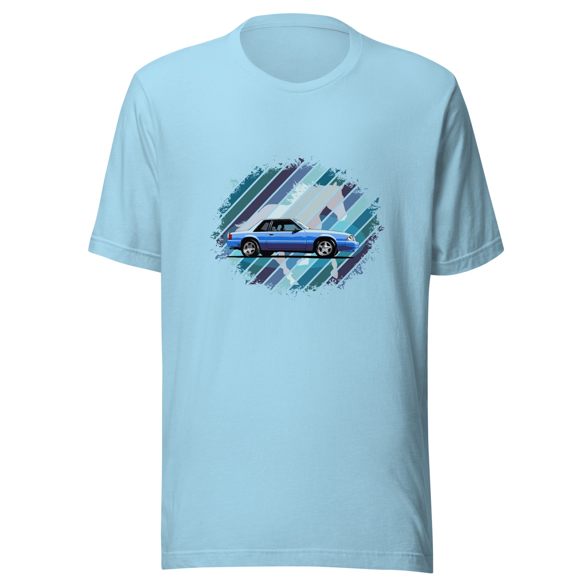 Fox Body Mustang Unisex t-shirt - Blue 88 Ford Mustang