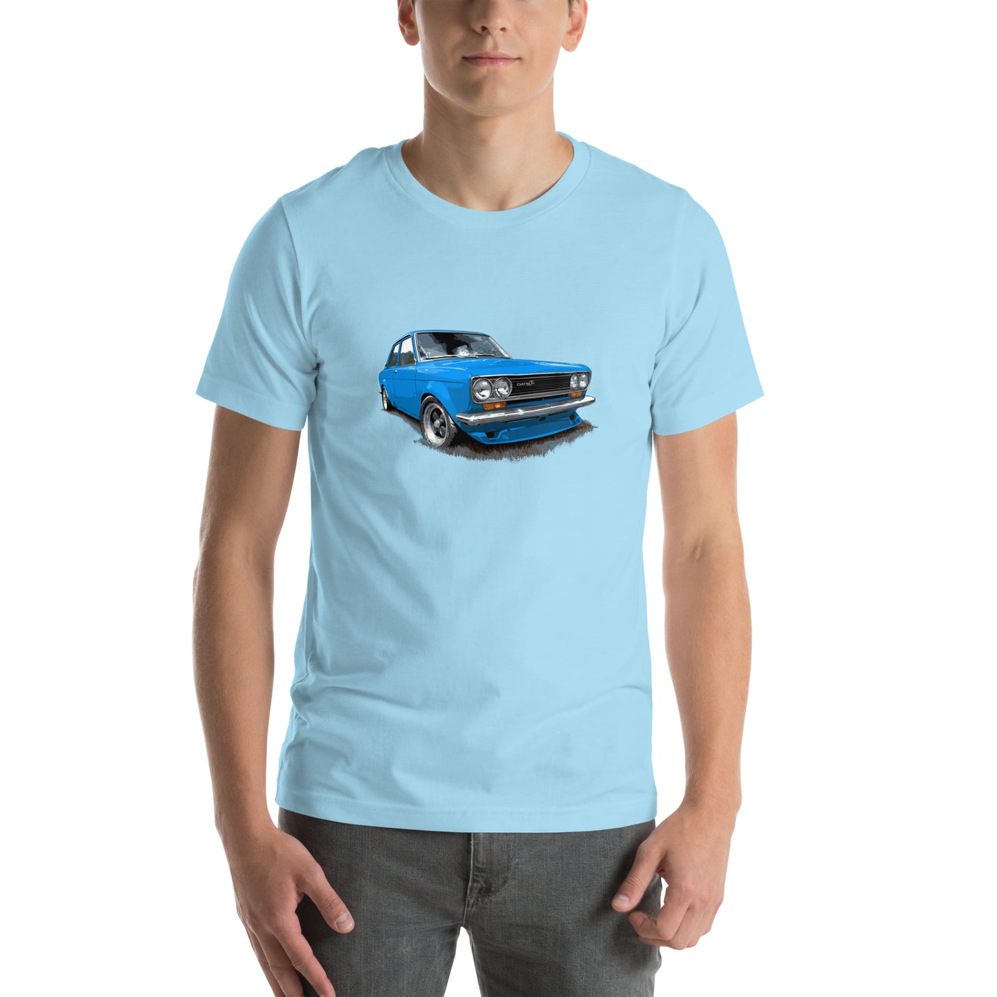 Classic Car shirt featuring Blue 71 Datsun 510 / 1600