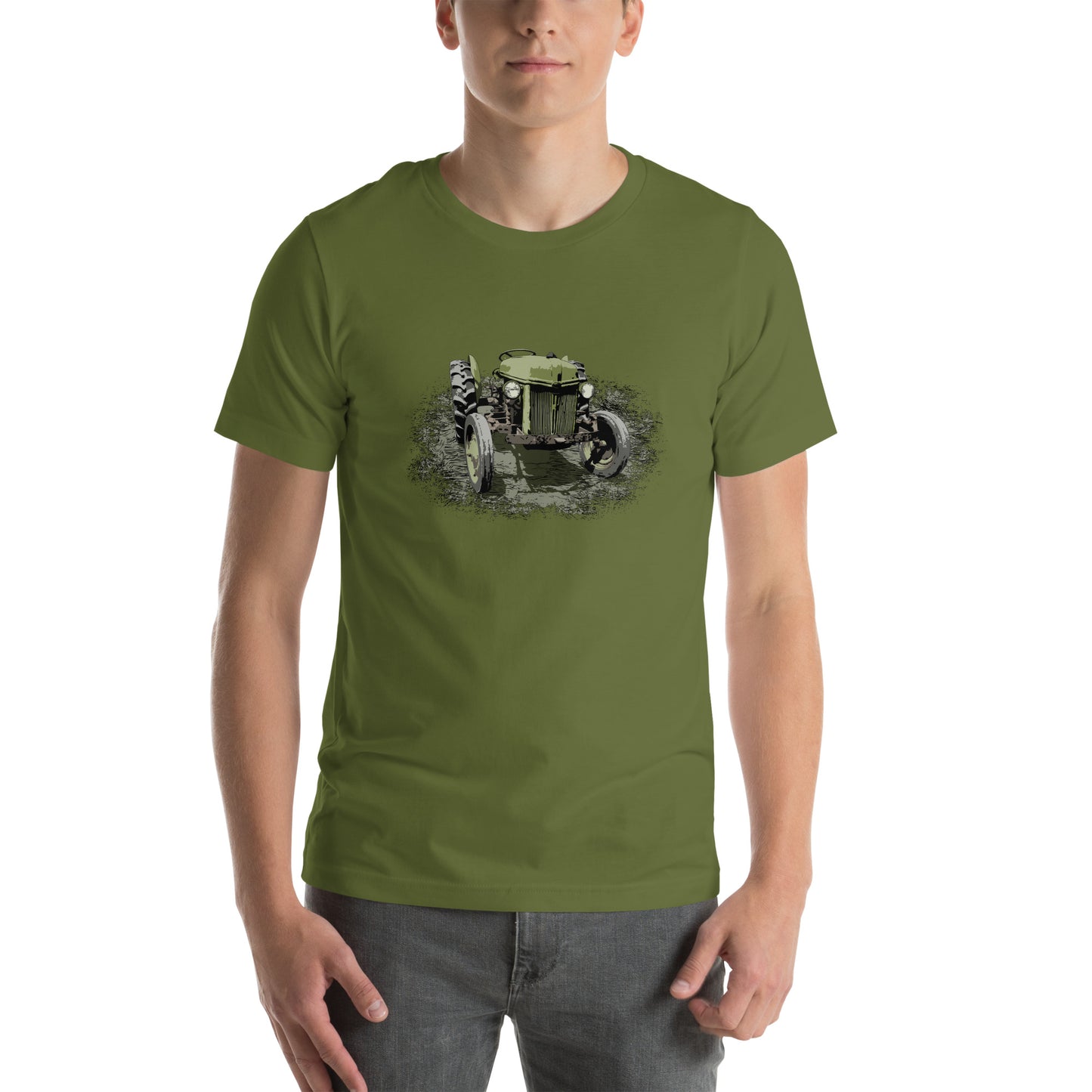 Rustic Farming - Antique Green Farm Tractor Unisex t-shirt -  Vintage Ford Tractor