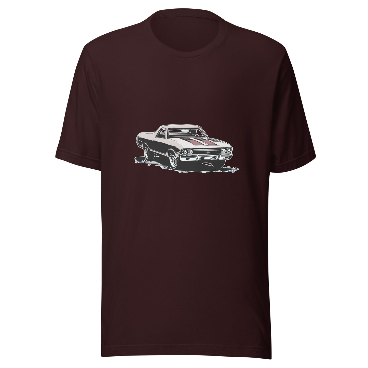 Classic car shirt featuring red 68 El Camino - Unisex Jersey Tee - 1968 Chevy truck