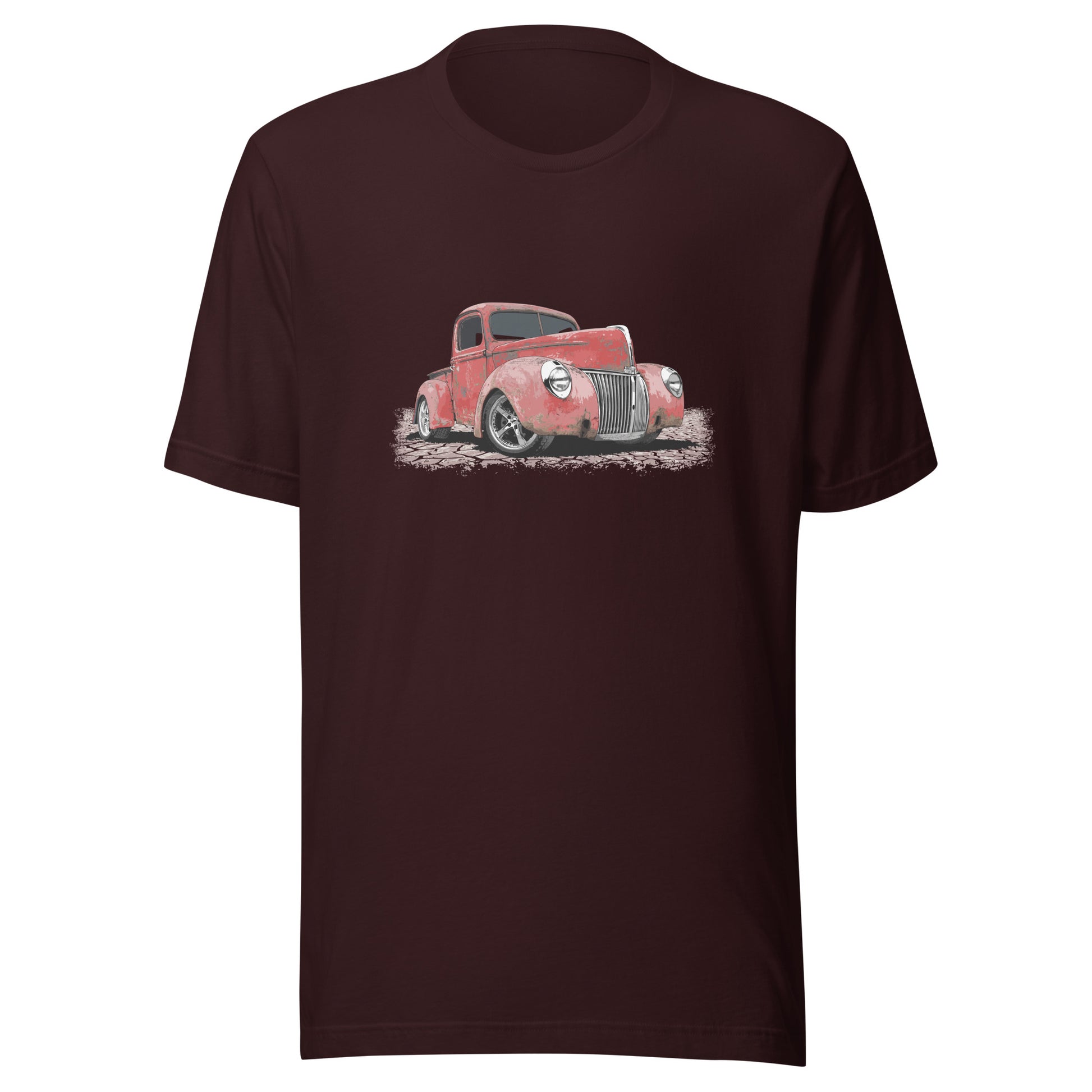 Classic Truck Shirt featuring rusty red 40 Ford truck - Vintage 1940 Ford rat rod pickup