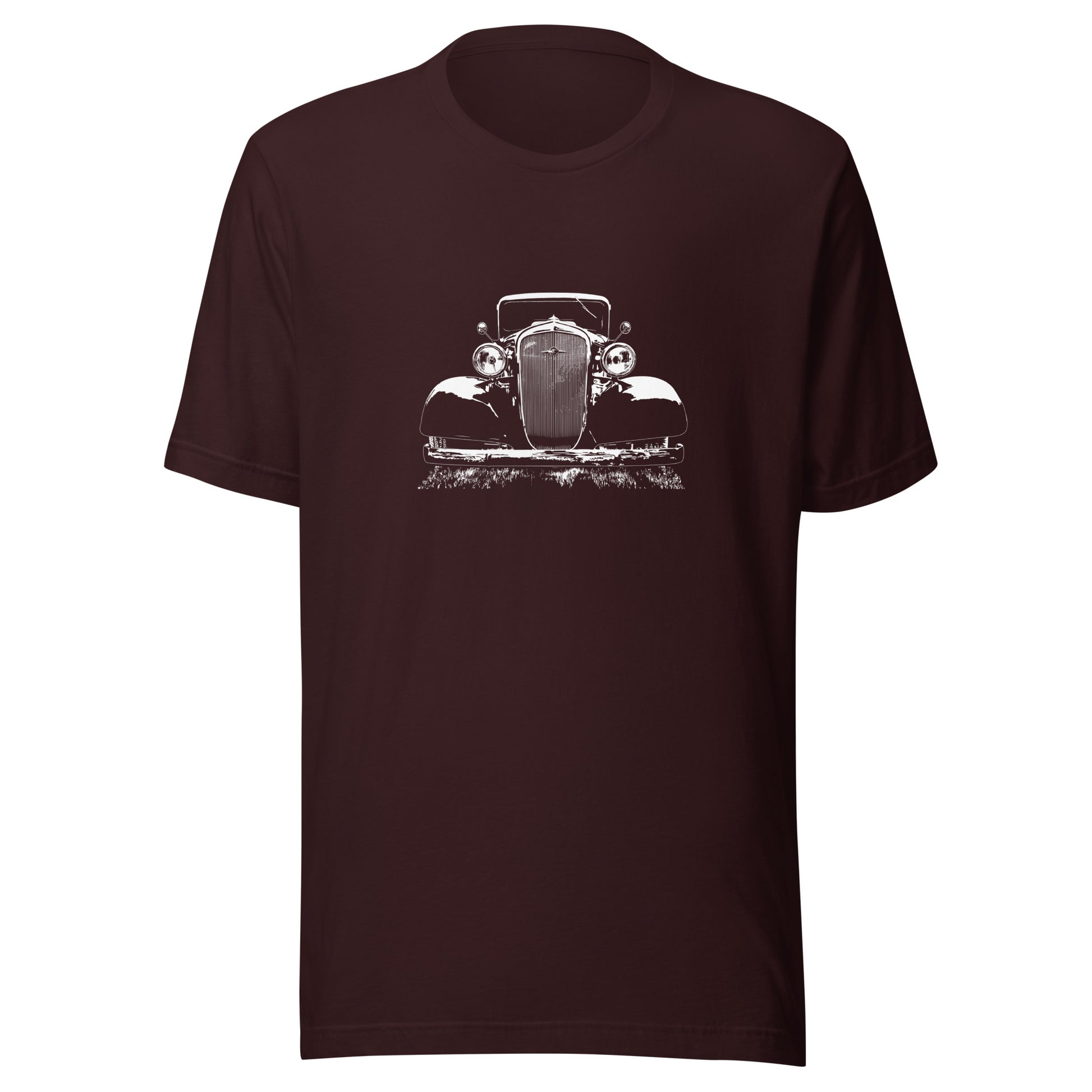 Classic car shirt featuring 35 Chevy - Dark shirt version - at zoeysgarage.net