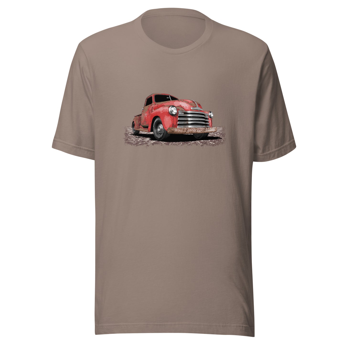 Classic Truck Shirt featuring rusty red 50 Chevy truck - Vintage 1950 Chevrolet rat rod pickup