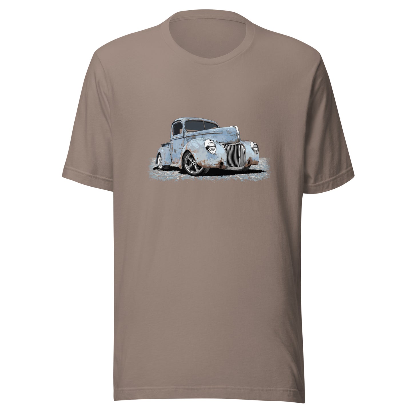 Classic Truck Shirt featuring rusty blue 40 Ford truck - Vintage 1940 Ford rat rod pickup