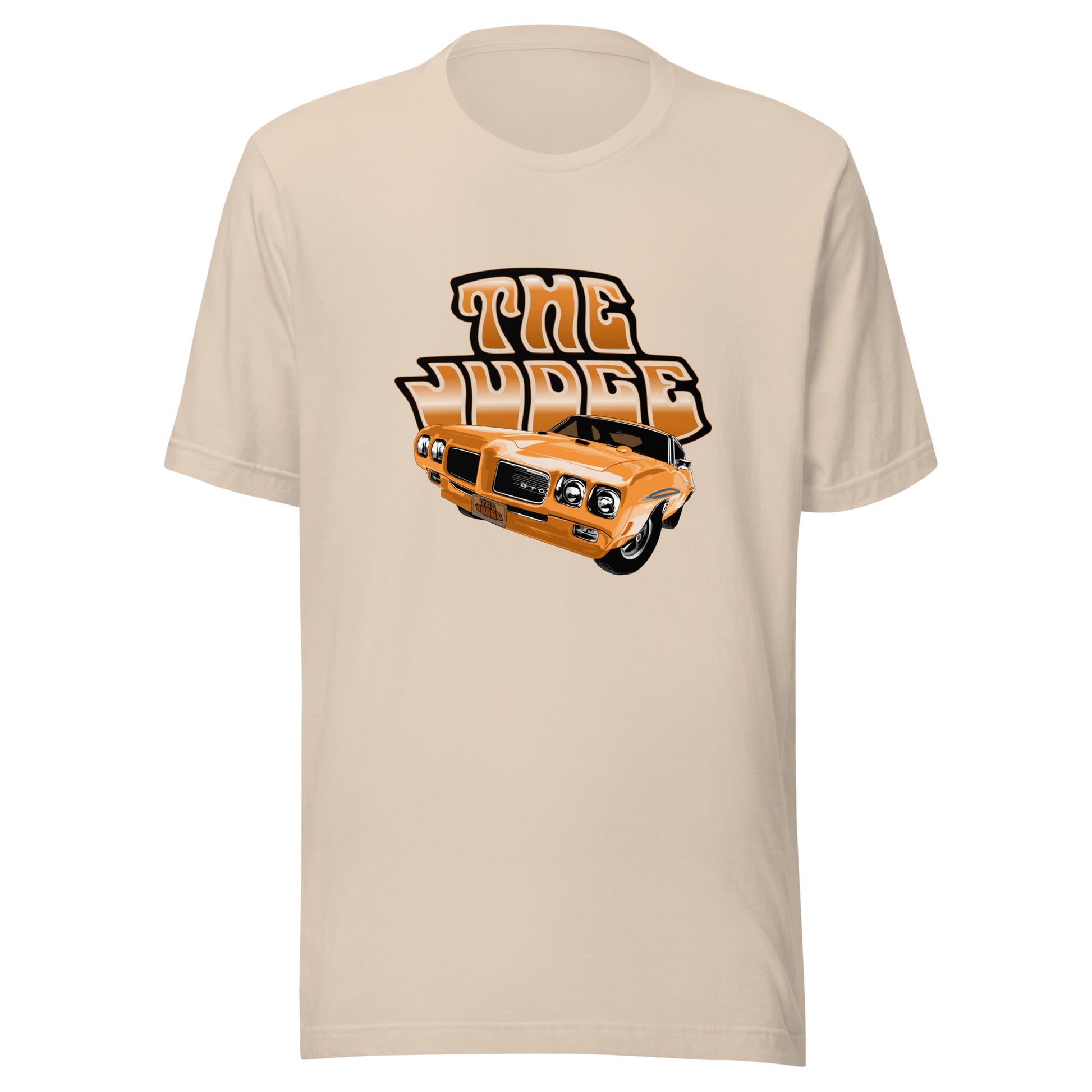 Classic car shirt featuring orange 70 Pontiac GTO Judge - Unisex T-shirt - 1970 muscle car