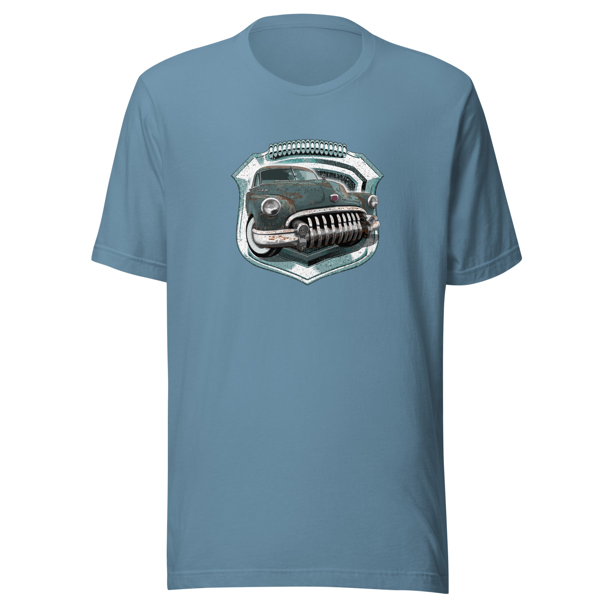 Classic Car Shirt featuring rusted Green 50 Buick Special - Unisex t-shirt with rat rod Buick