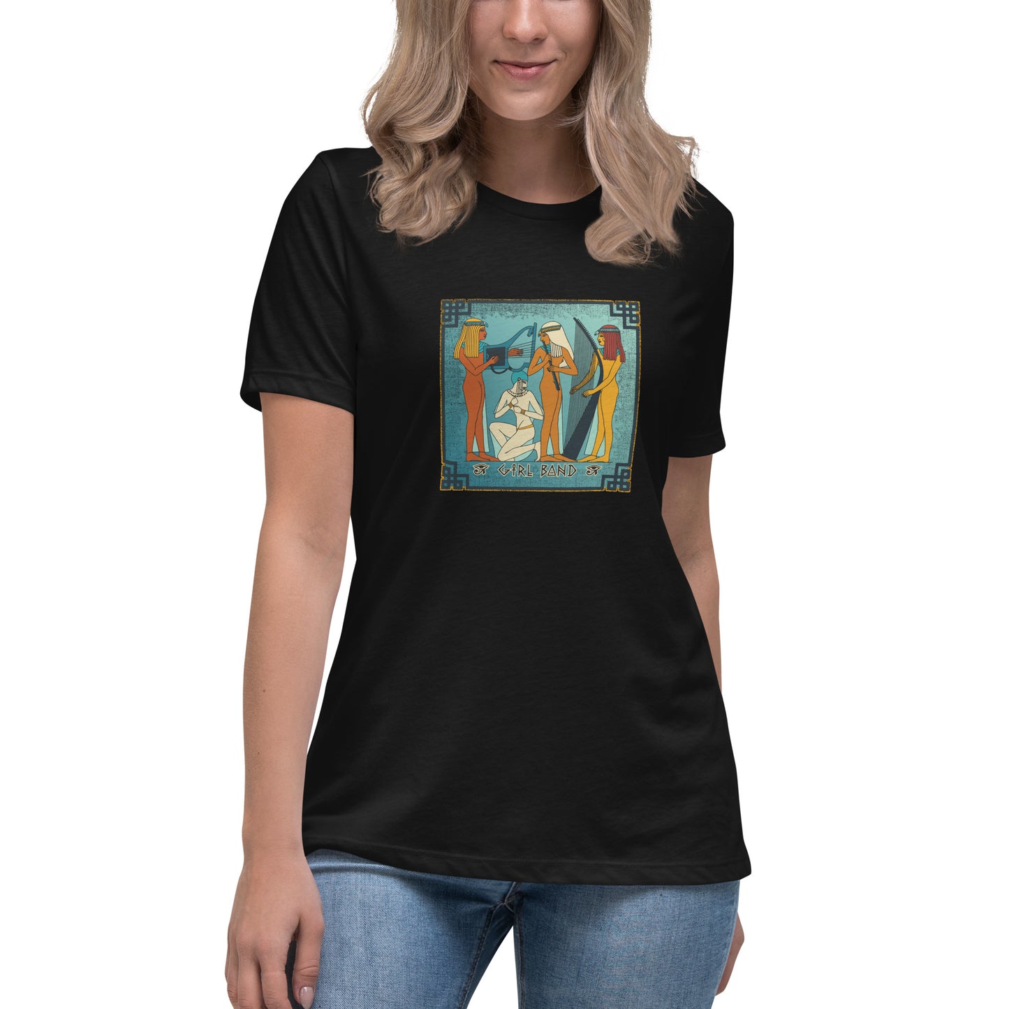 Girl Band Egyptian themed Women's Relaxed T-Shirt