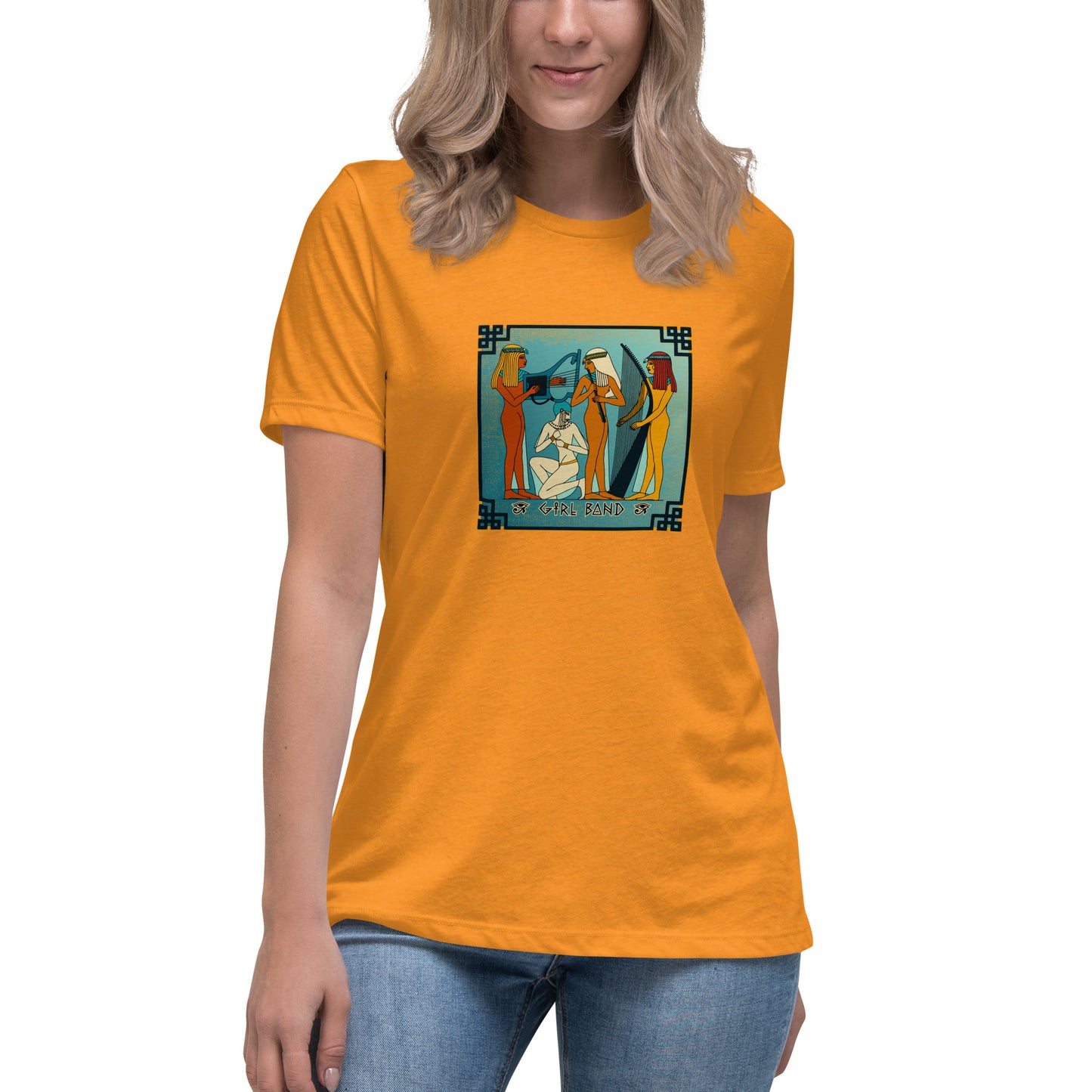 Girl Band Egyptian themed Women's Relaxed T-Shirt