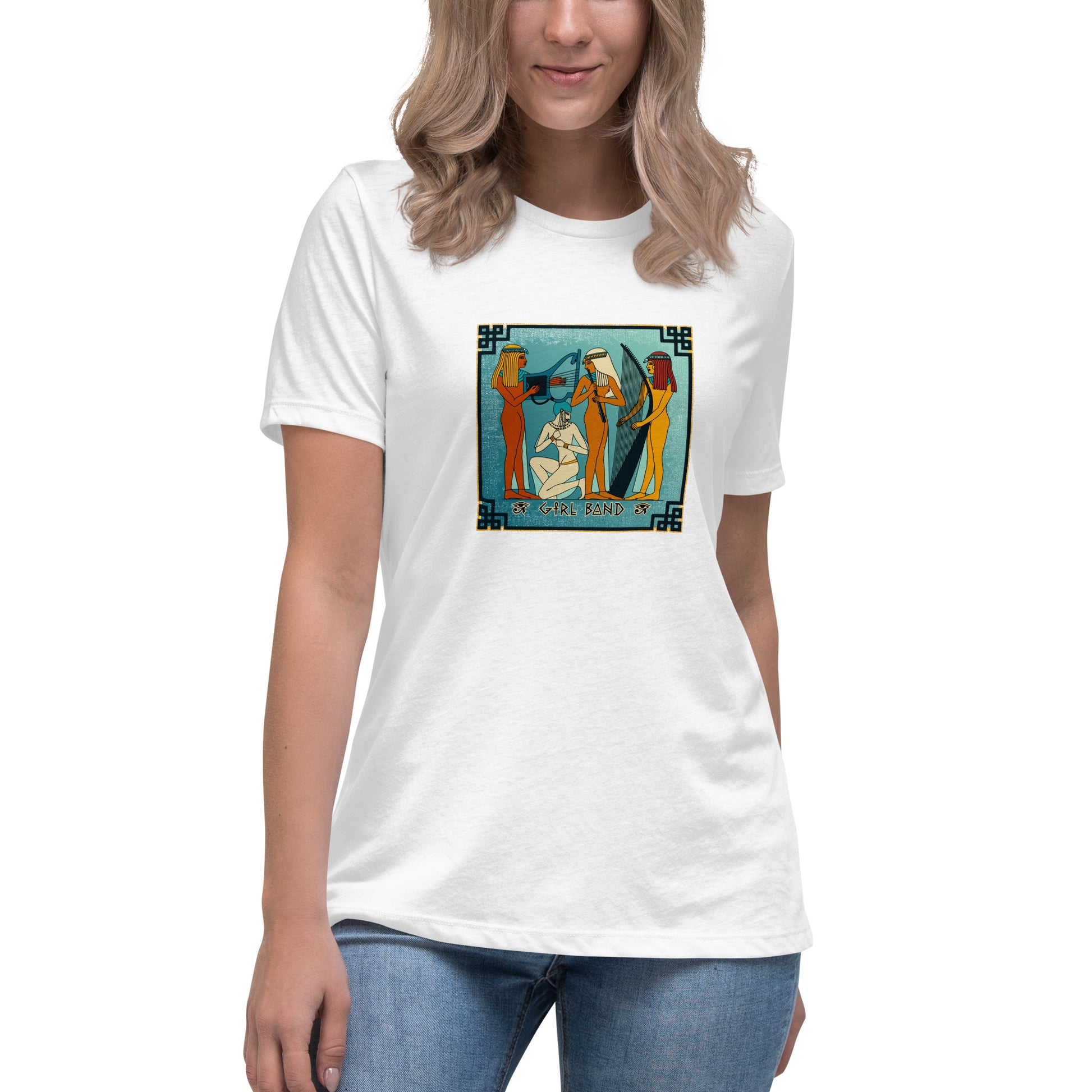 Girl Band Egyptian themed Women's Relaxed T-Shirt